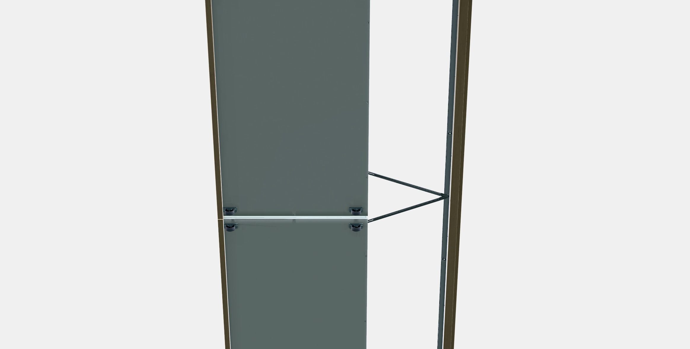 MALM Bed frame high w 2 storage boxes 3 1 Low-poly 3D model_8