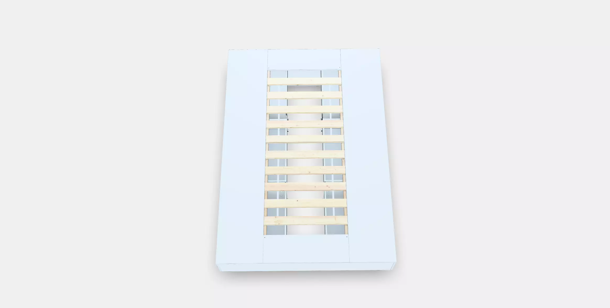 NORDLI Bed frame with storage 1 Low-poly 3D model_0