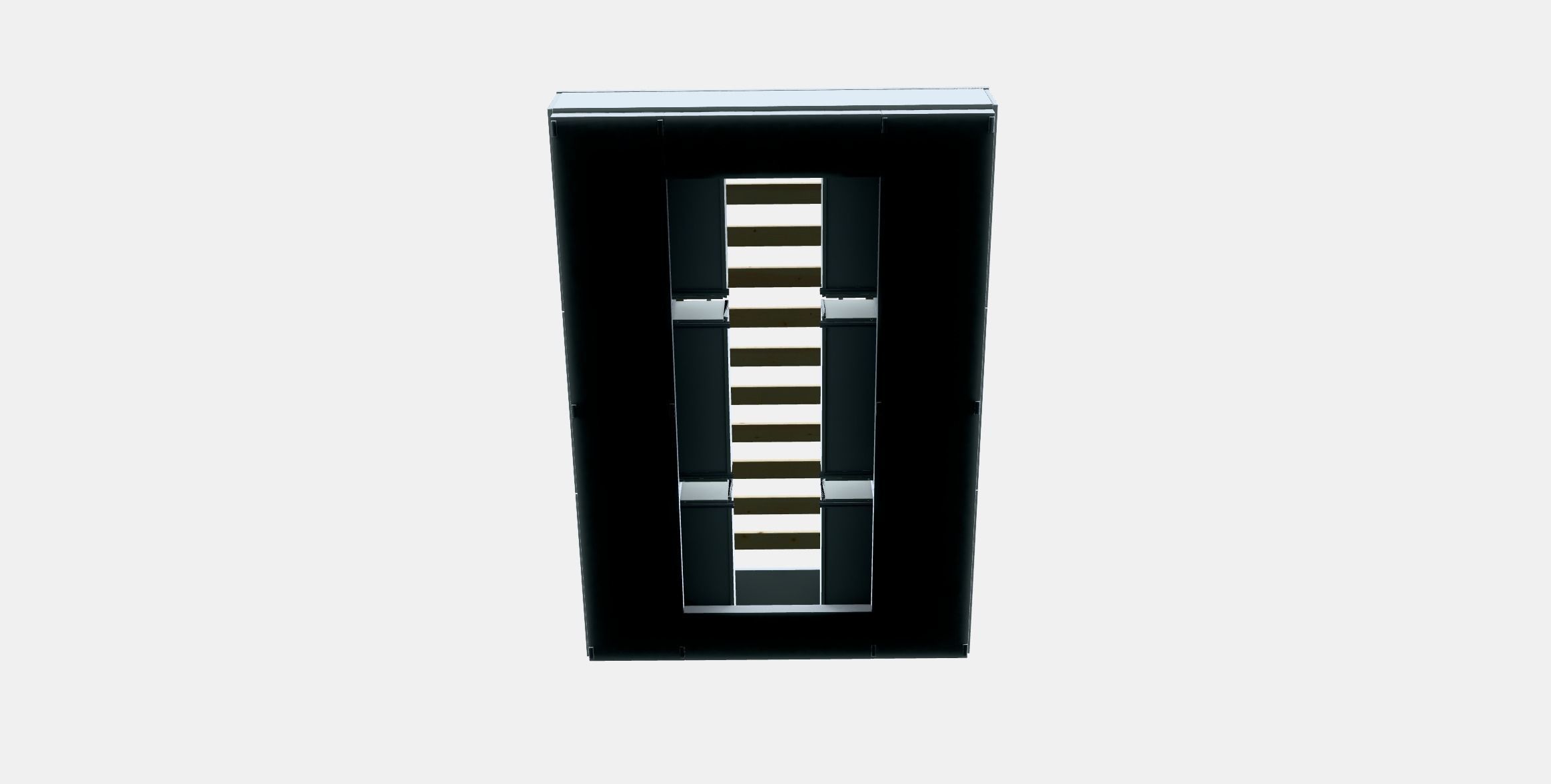 NORDLI Bed frame with storage 1 Low-poly 3D model_7