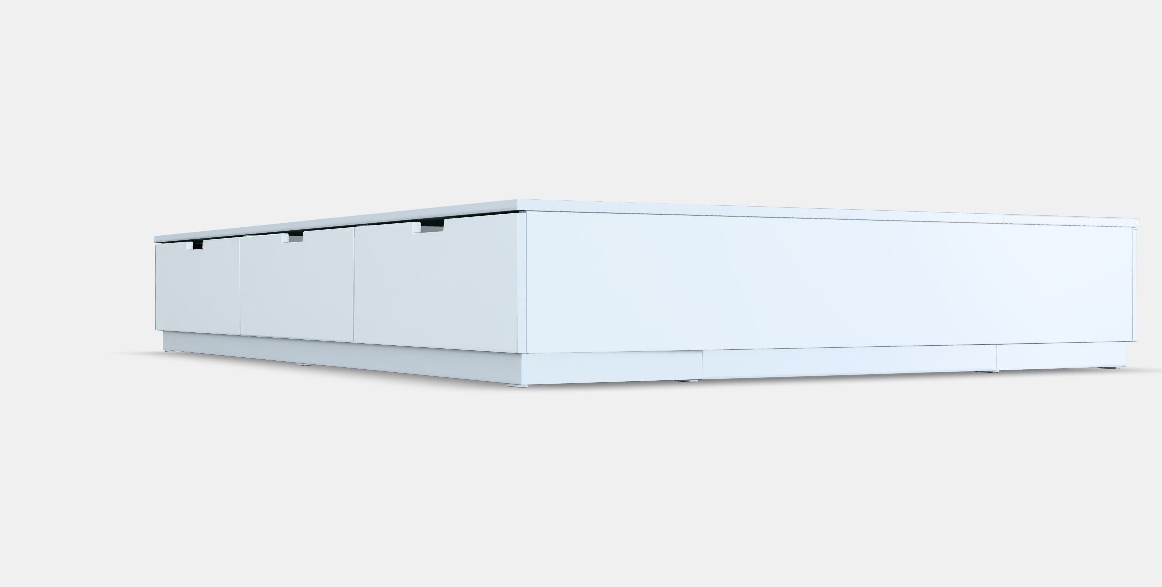 NORDLI Bed frame with storage 1 Low-poly 3D model_2