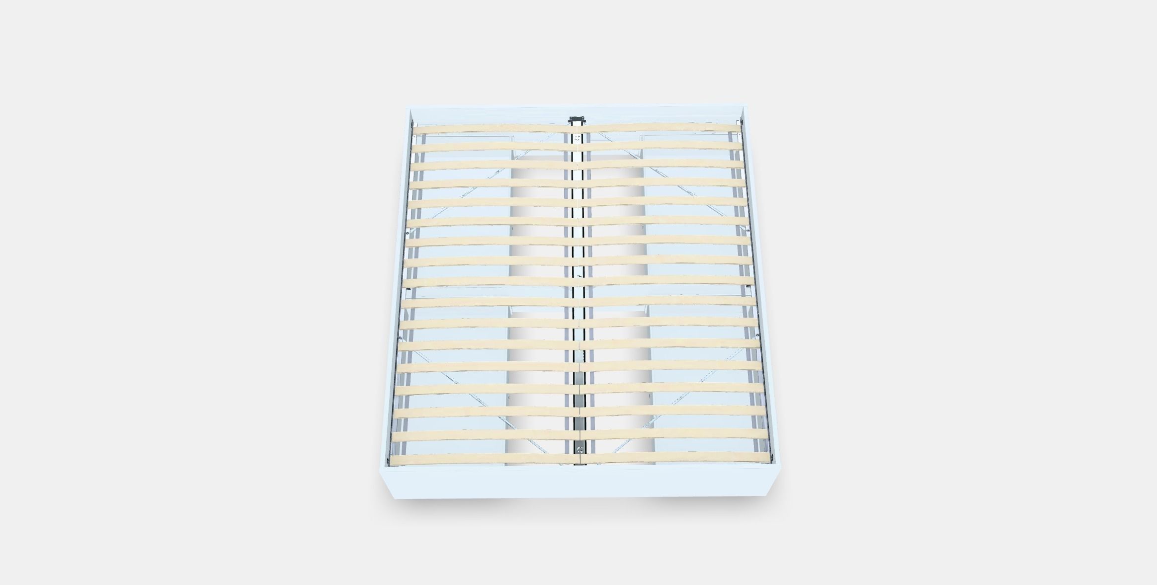 BRIMNES Bed frame with storage Low-poly 3D model_2