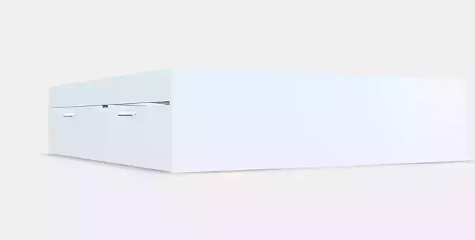 BRIMNES Bed frame with storage