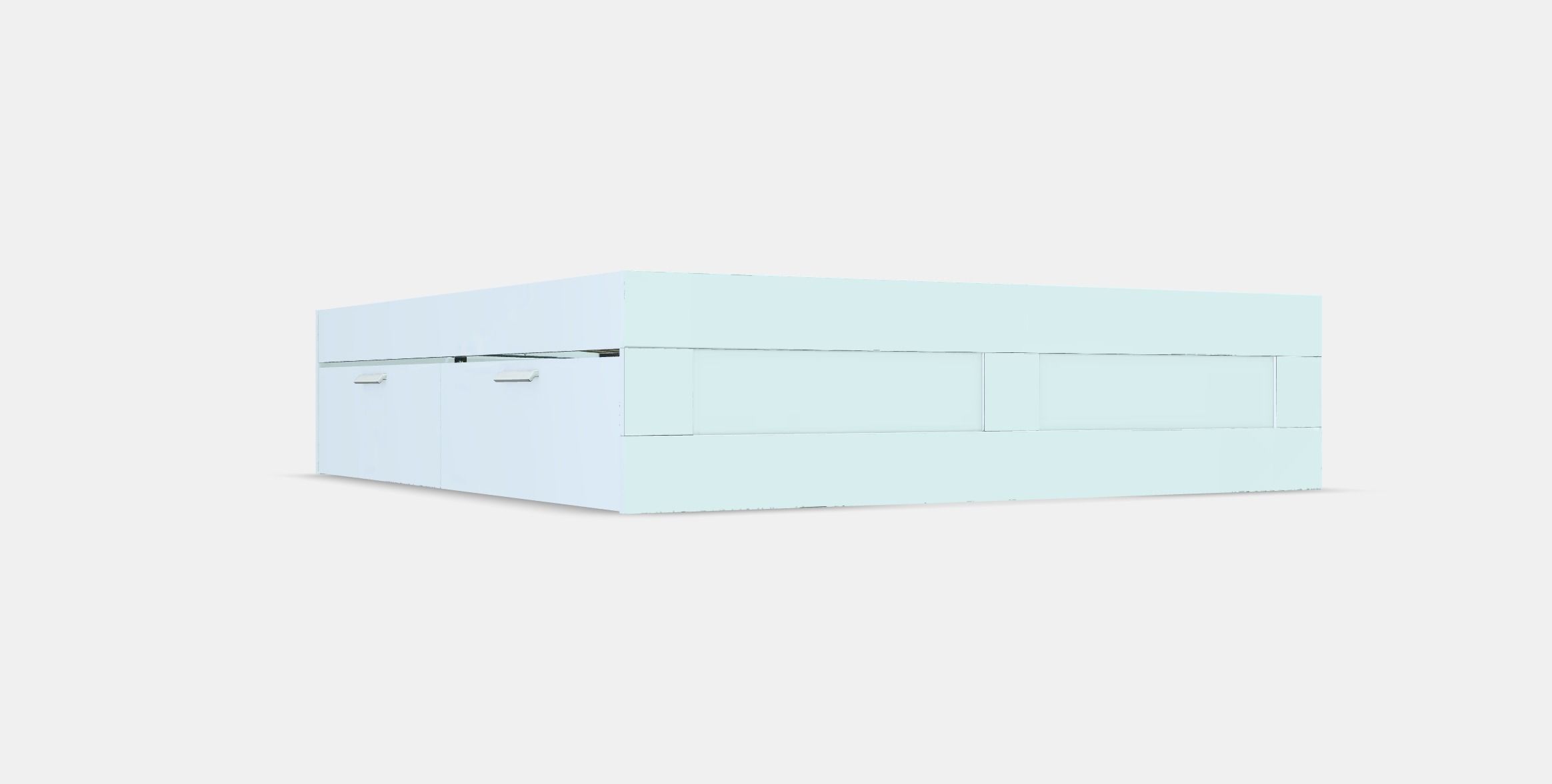 BRIMNES Bed frame with storage Low-poly 3D model_9