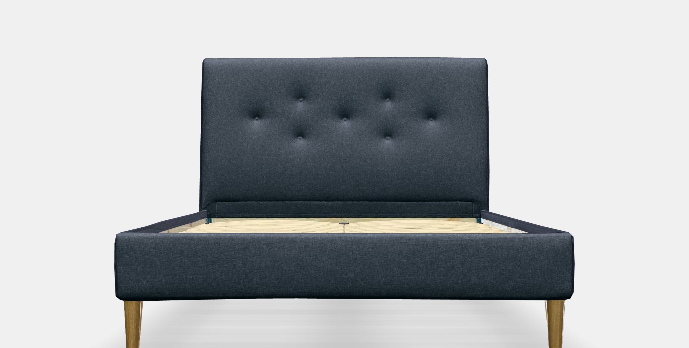 IDANAS Upholstered bed frame 3 Low-poly 3D model_12