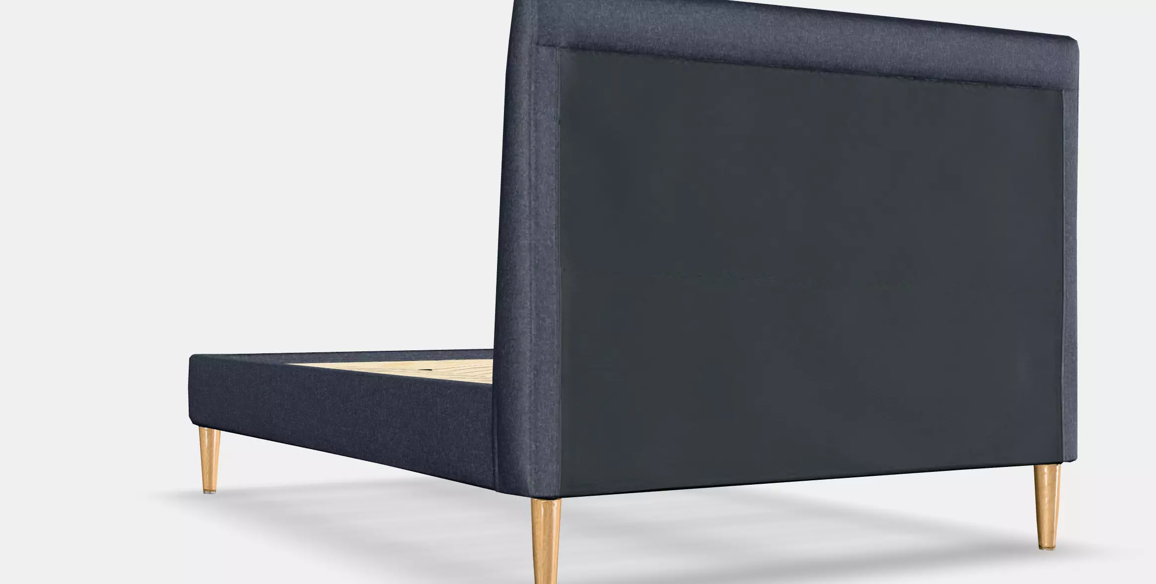 IDANAS Upholstered bed frame 3 Low-poly 3D model_0