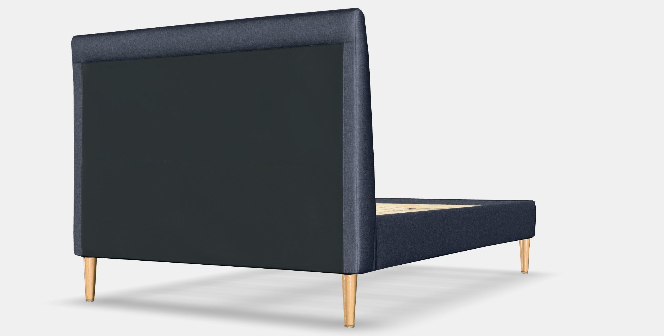 IDANAS Upholstered bed frame 3 Low-poly 3D model_6