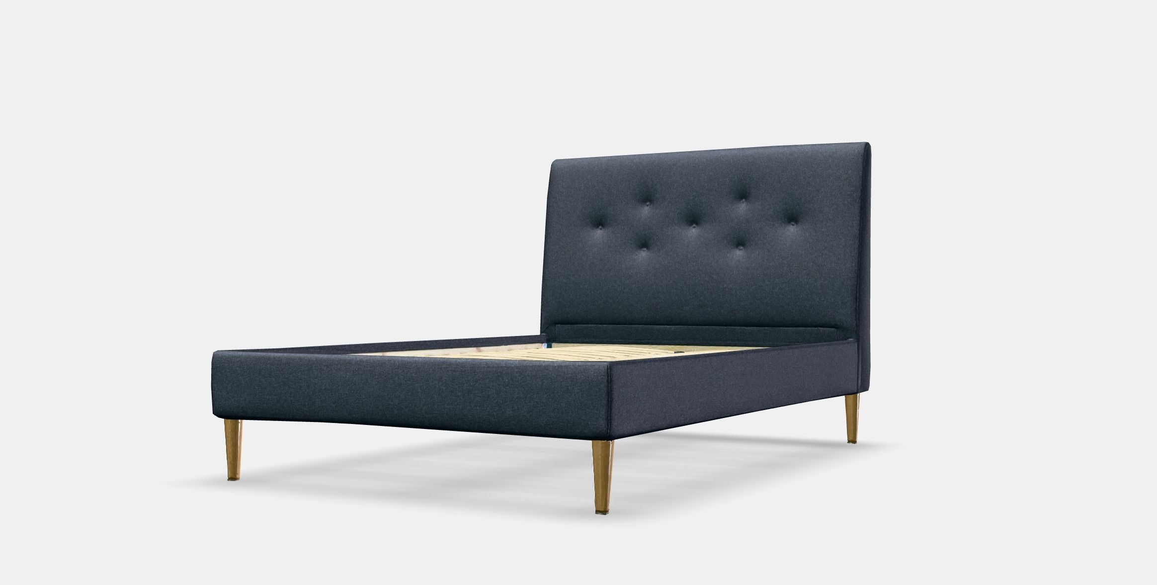 IDANAS Upholstered bed frame 3 Low-poly 3D model_13