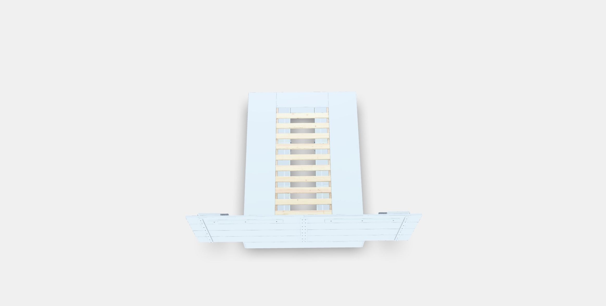 NORDLI Bed frame w storage and headboard 2 Low-poly 3D model_4