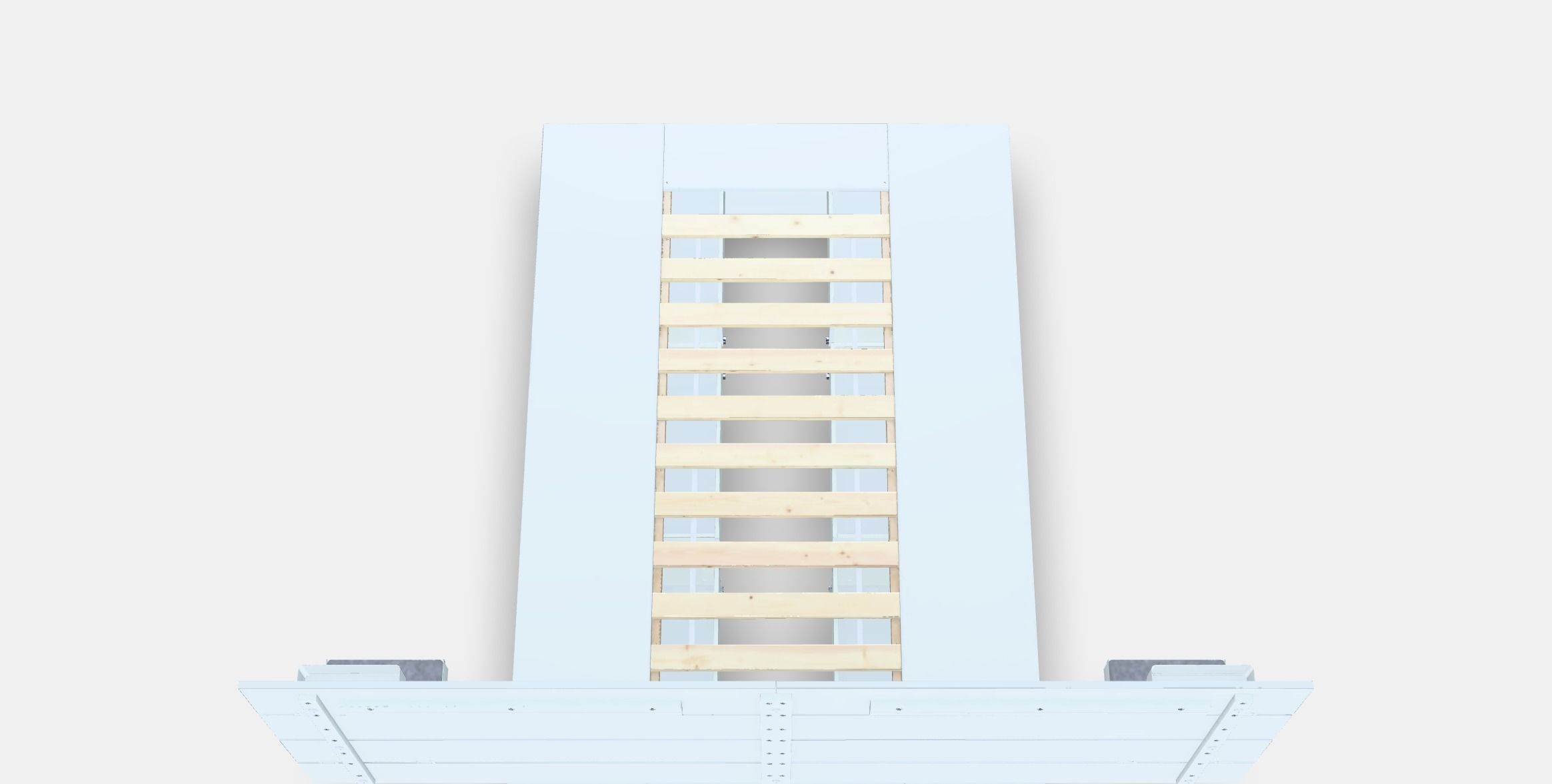 NORDLI Bed frame w storage and headboard 2 Low-poly 3D model_3