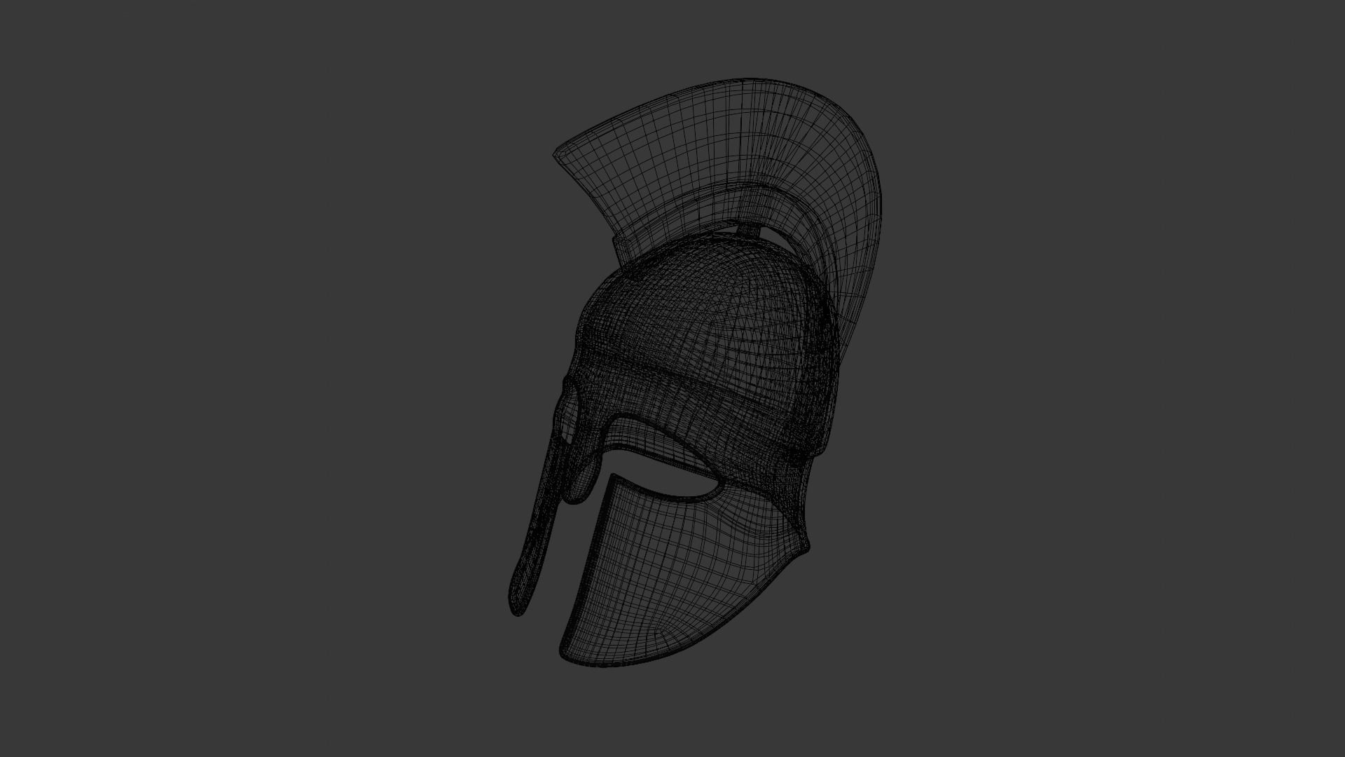Ancient Helmet 3D Model Low-poly 3D model_7