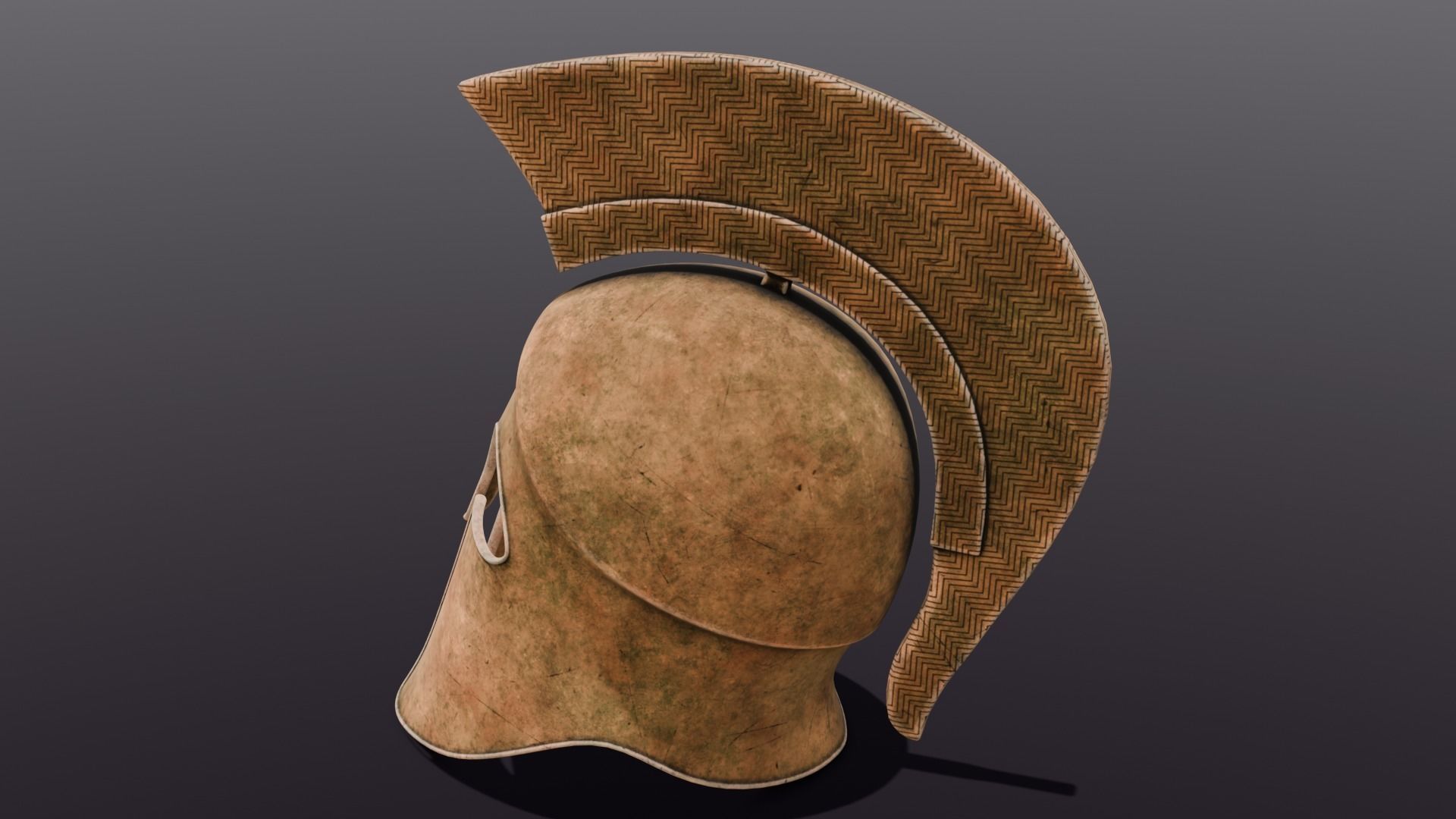 Ancient Helmet 3D Model Low-poly 3D model_18