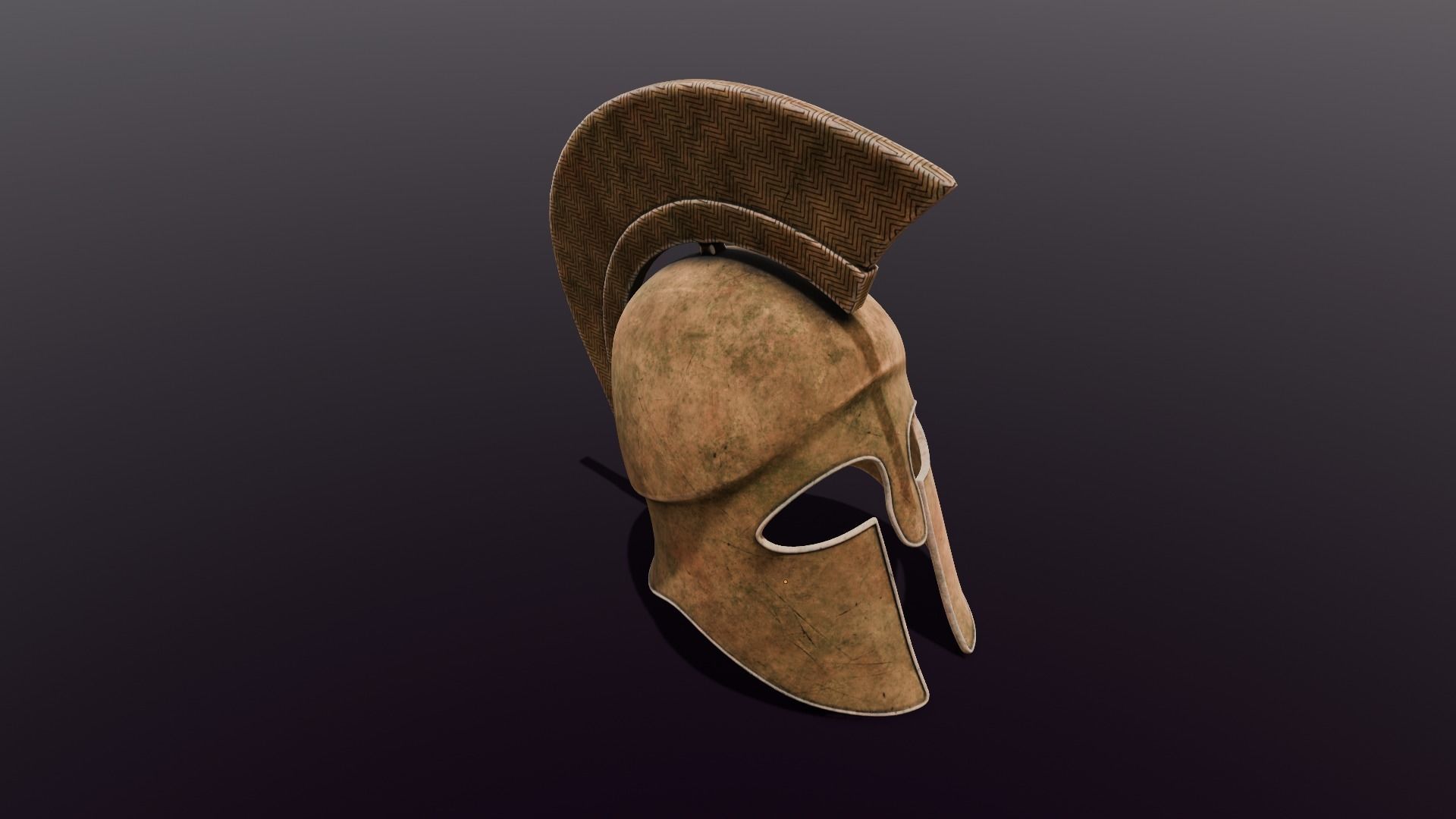 Ancient Helmet 3D Model Low-poly 3D model_11
