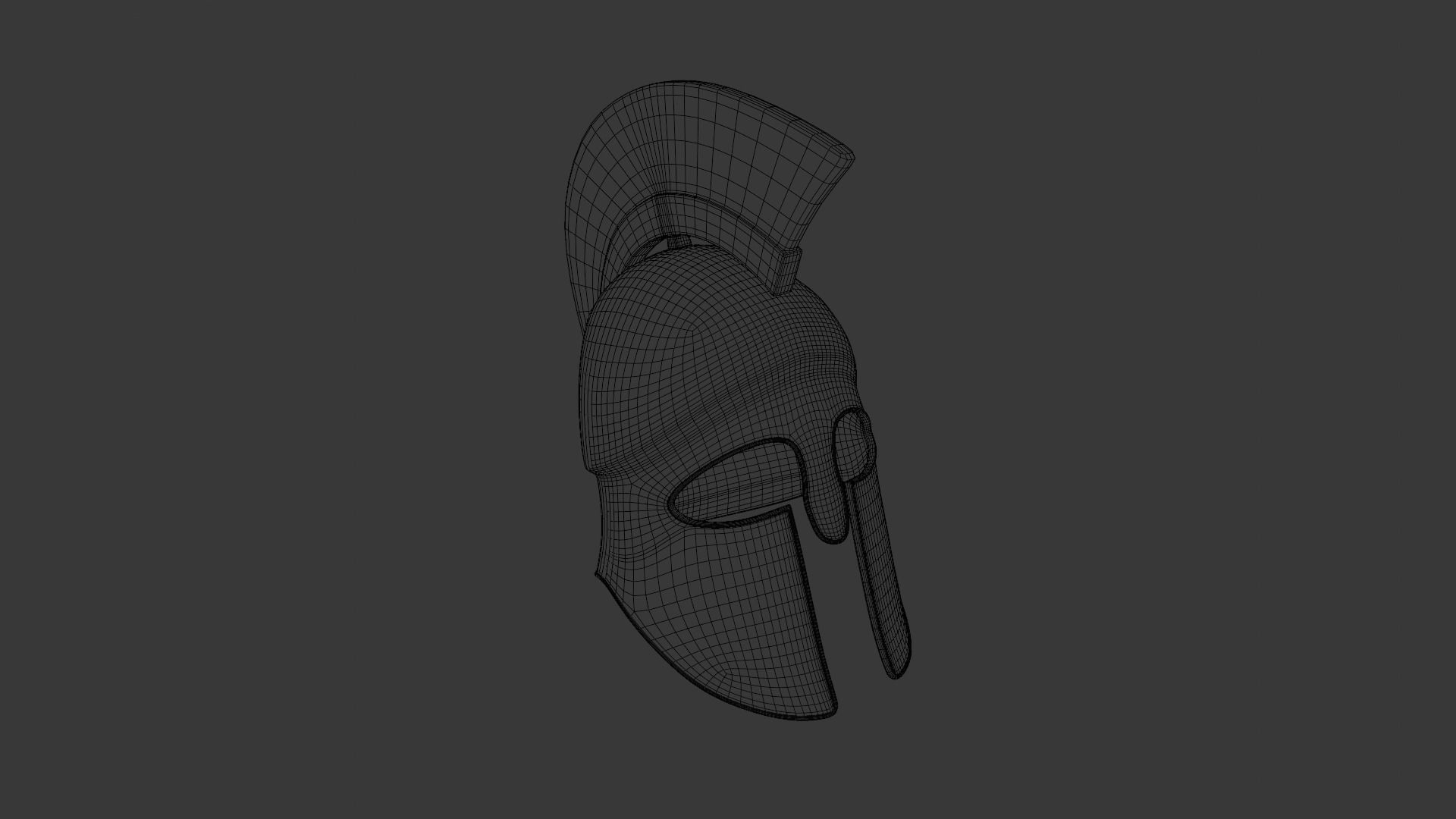 Ancient Helmet 3D Model Low-poly 3D model_8