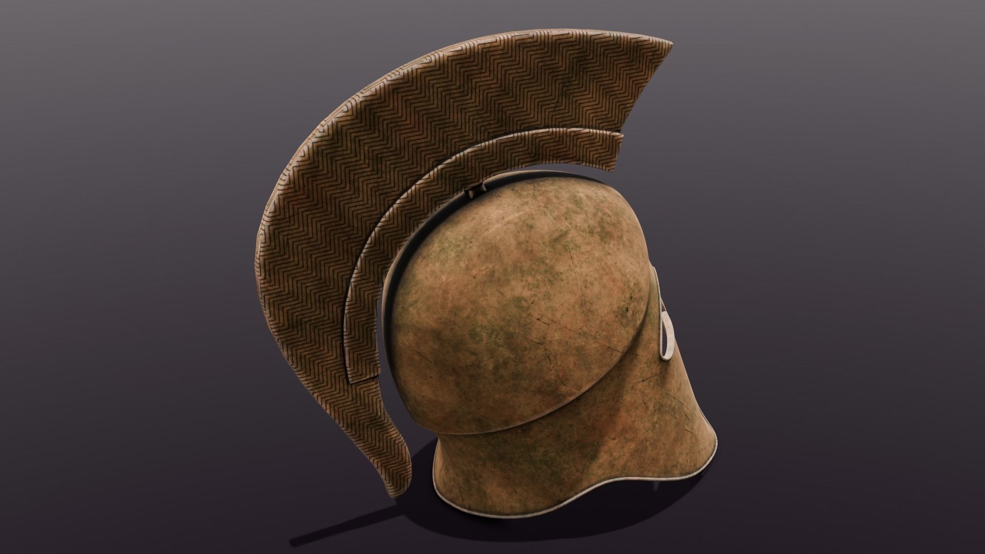 Ancient Helmet 3D Model Low-poly 3D model_17
