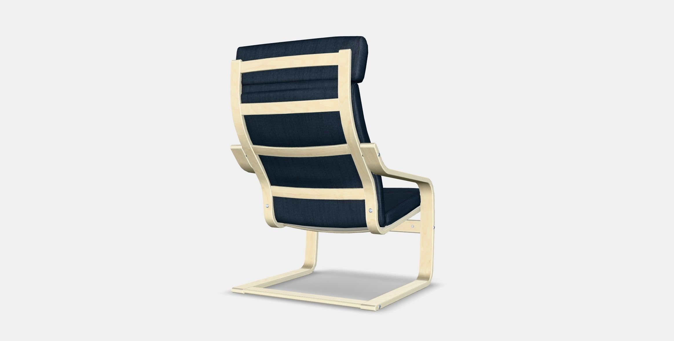 POANG Armchair 6 Low-poly 3D model_5