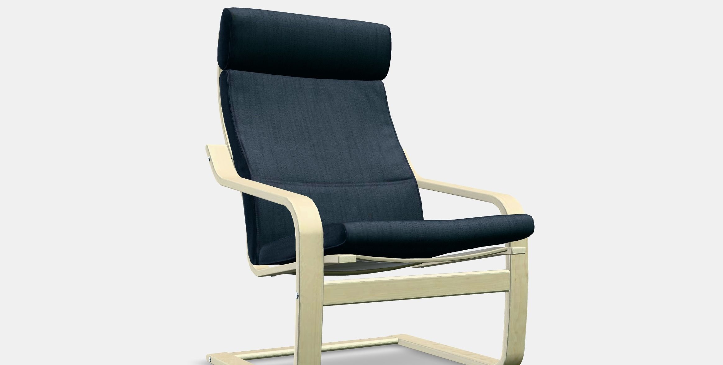 POANG Armchair 6 Low-poly 3D model_9