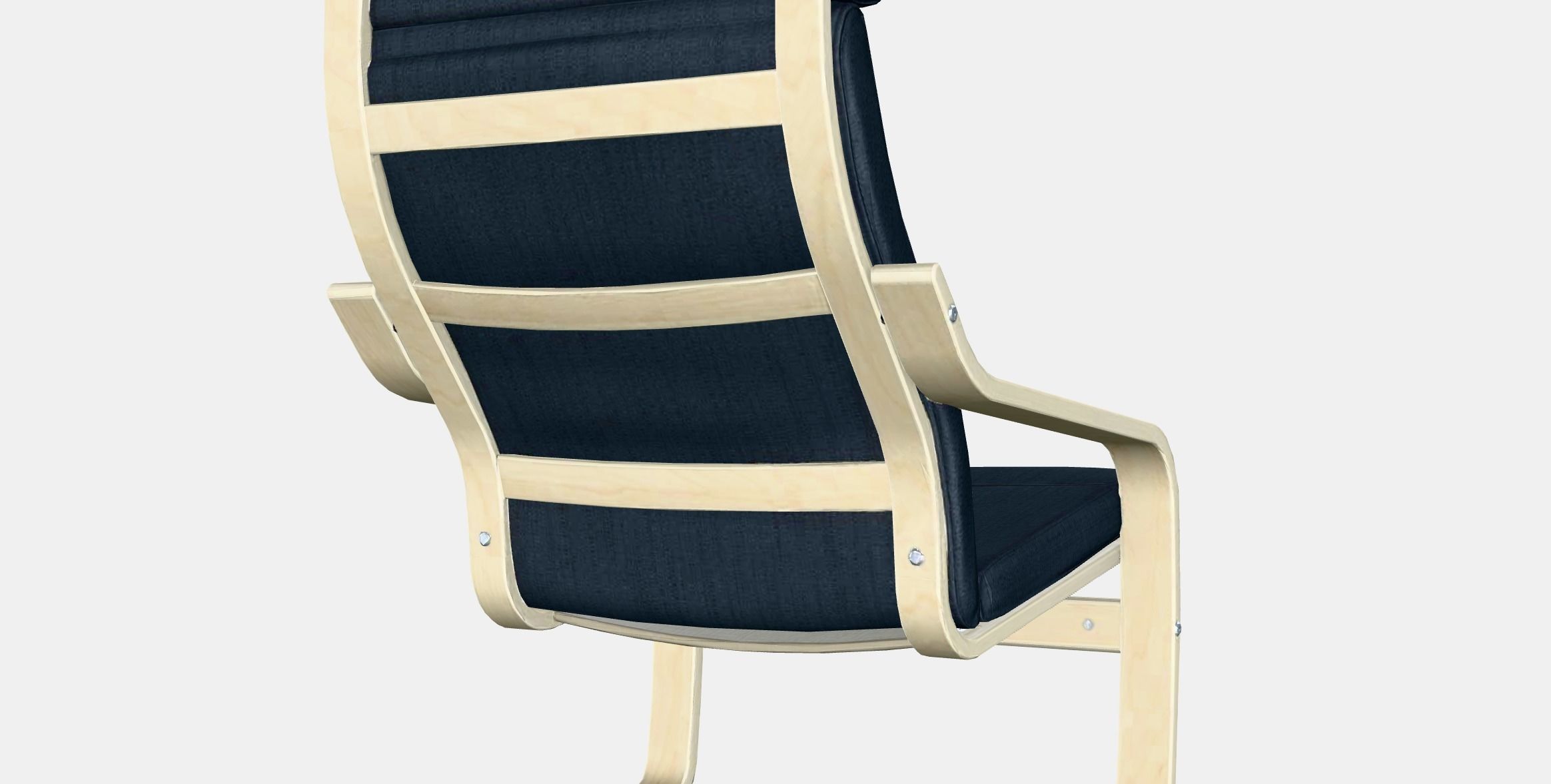 POANG Armchair 6 Low-poly 3D model_6