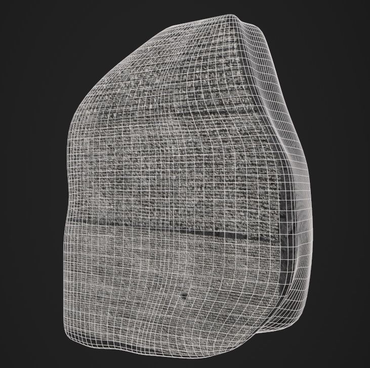 Rosetta Stone of Ancient Egypt Low-poly 3D model_8