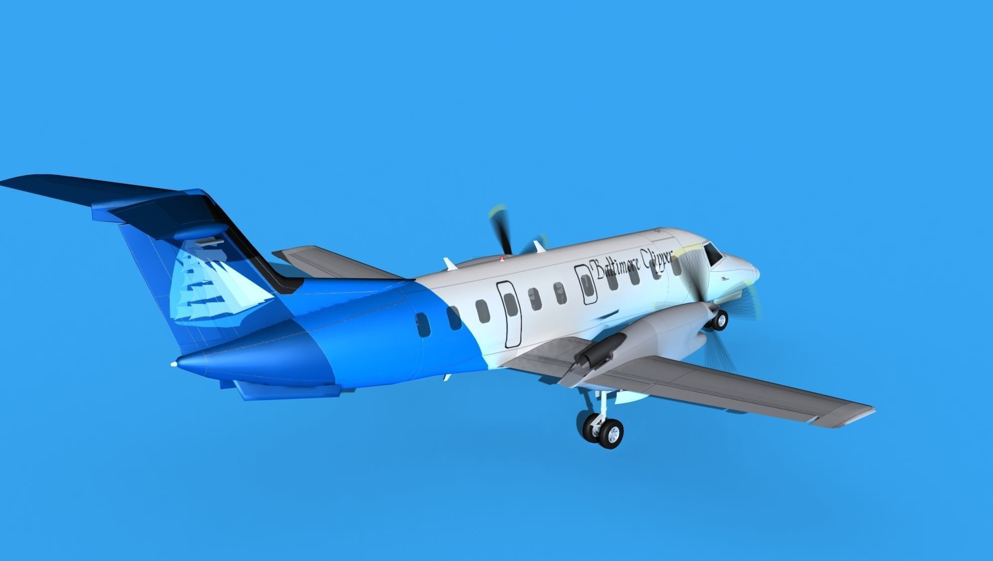 Embraer EMB120 Baltimore Clipper 3D model_5