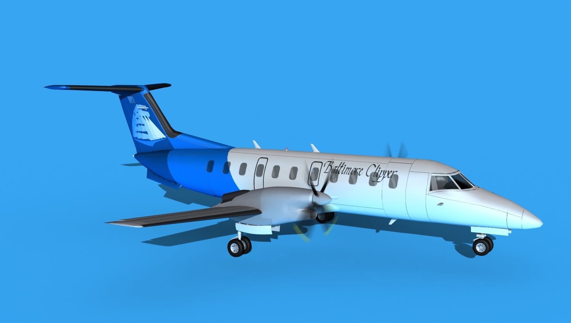 Embraer EMB120 Baltimore Clipper 3D model_3