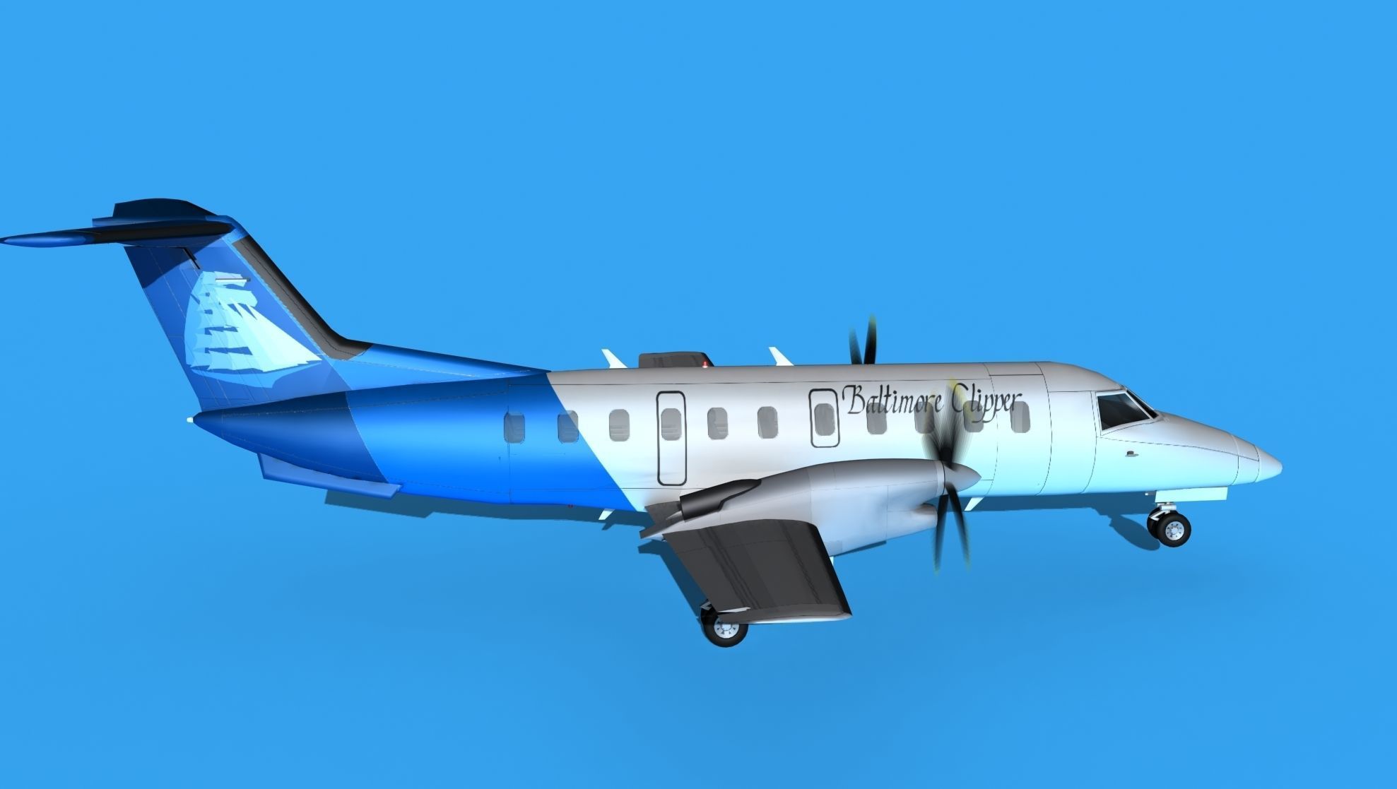 Embraer EMB120 Baltimore Clipper 3D model_4