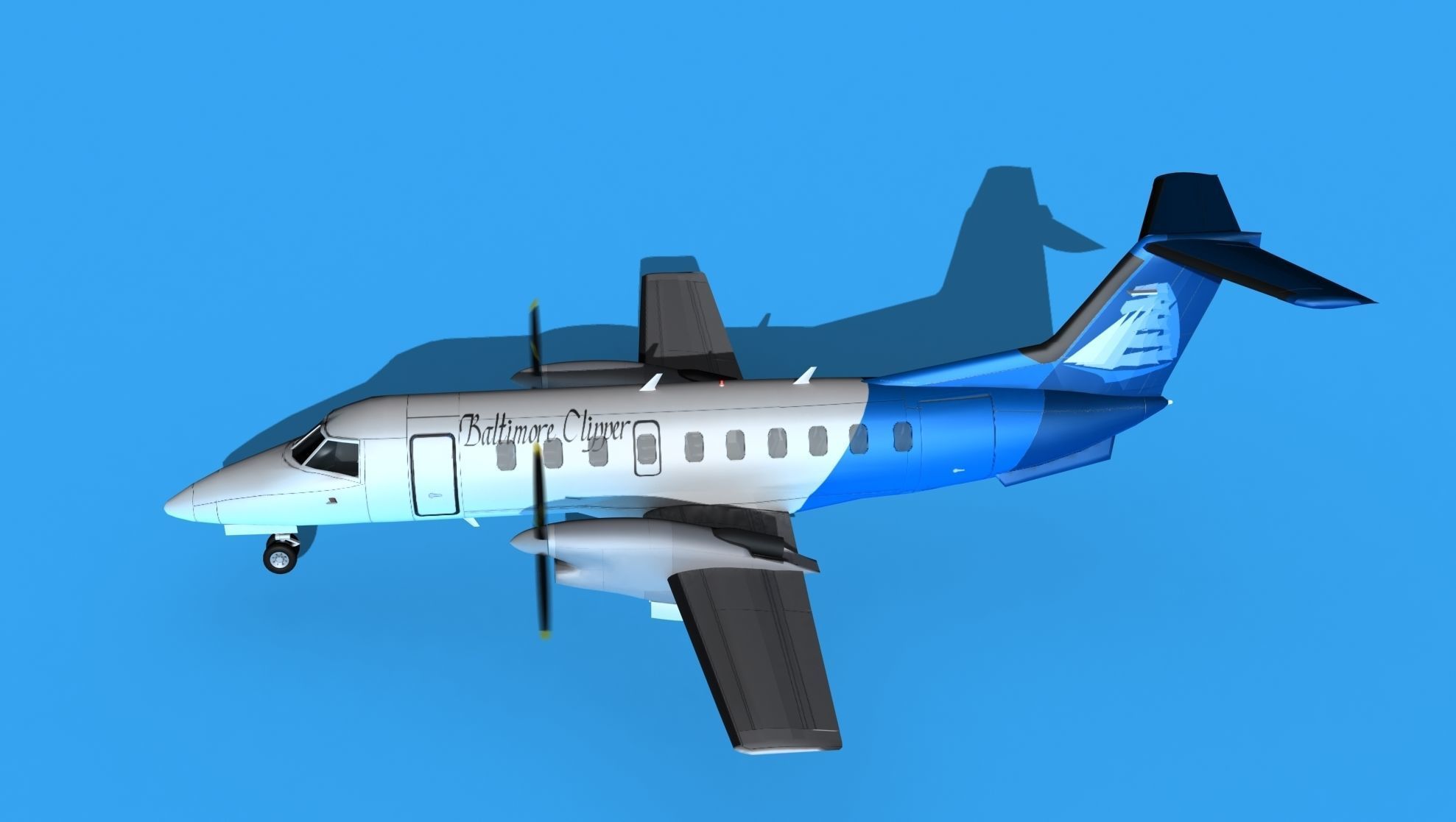 Embraer EMB120 Baltimore Clipper 3D model_9