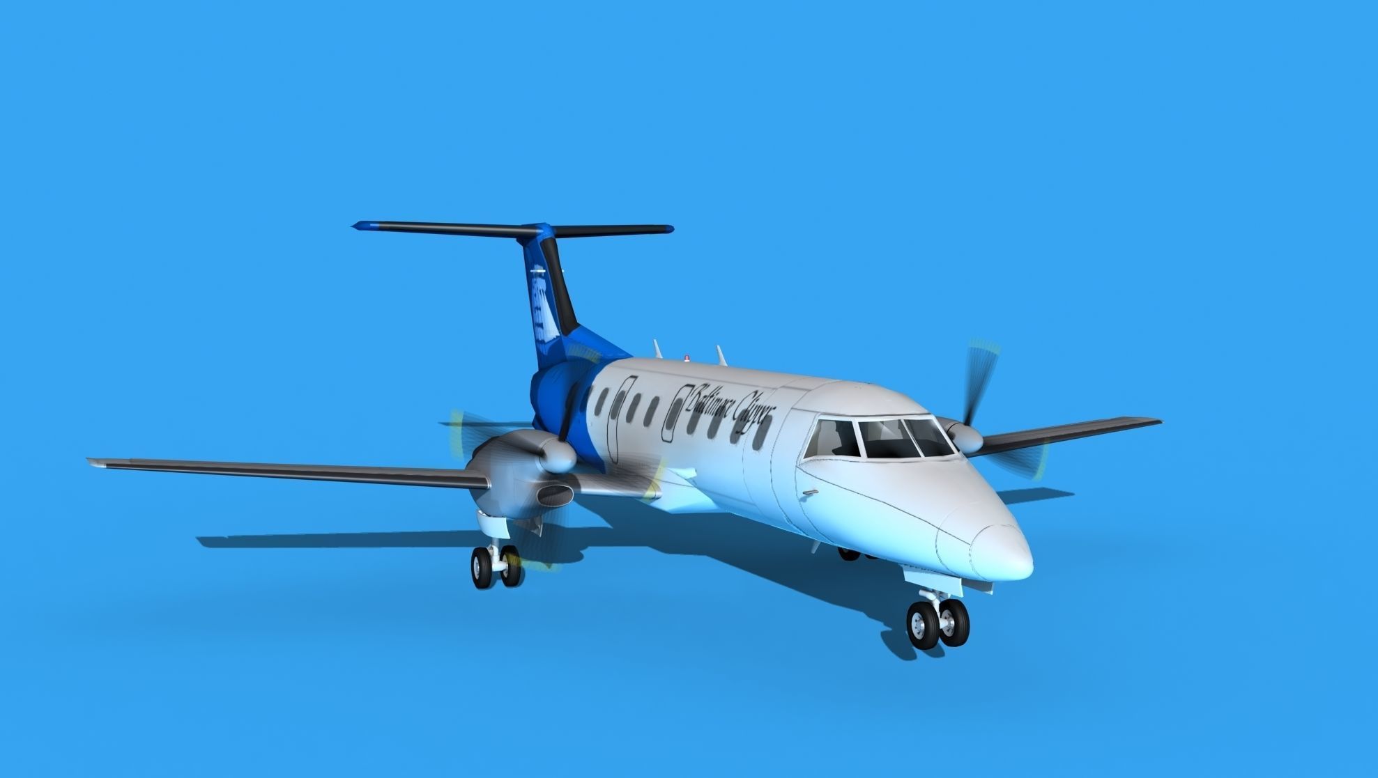 Embraer EMB120 Baltimore Clipper 3D model_2