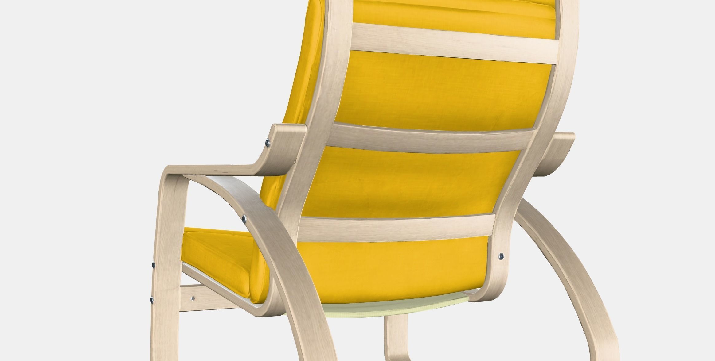 POANG Rocking-chair Low-poly 3D model_5