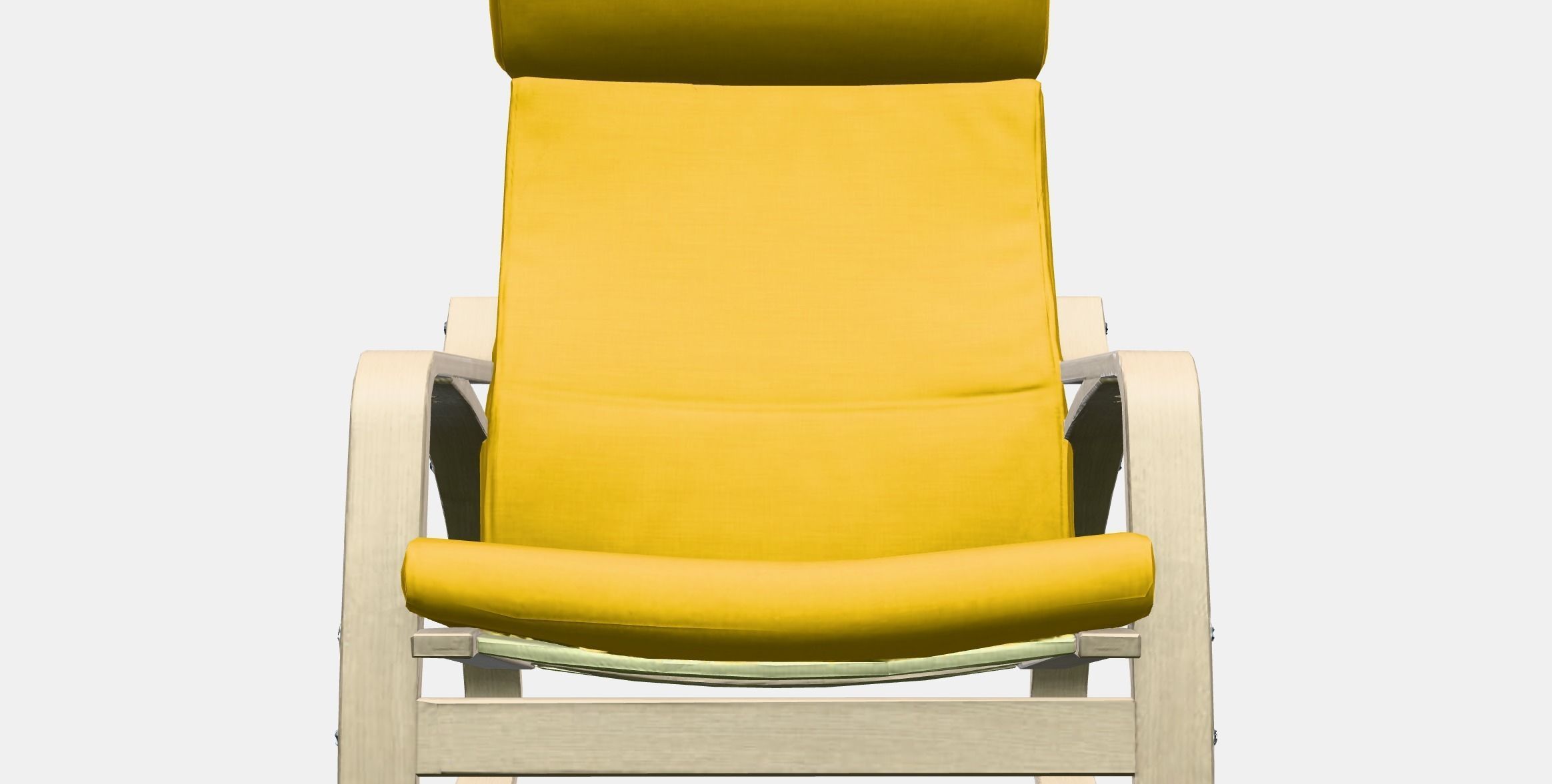 POANG Rocking-chair Low-poly 3D model_12