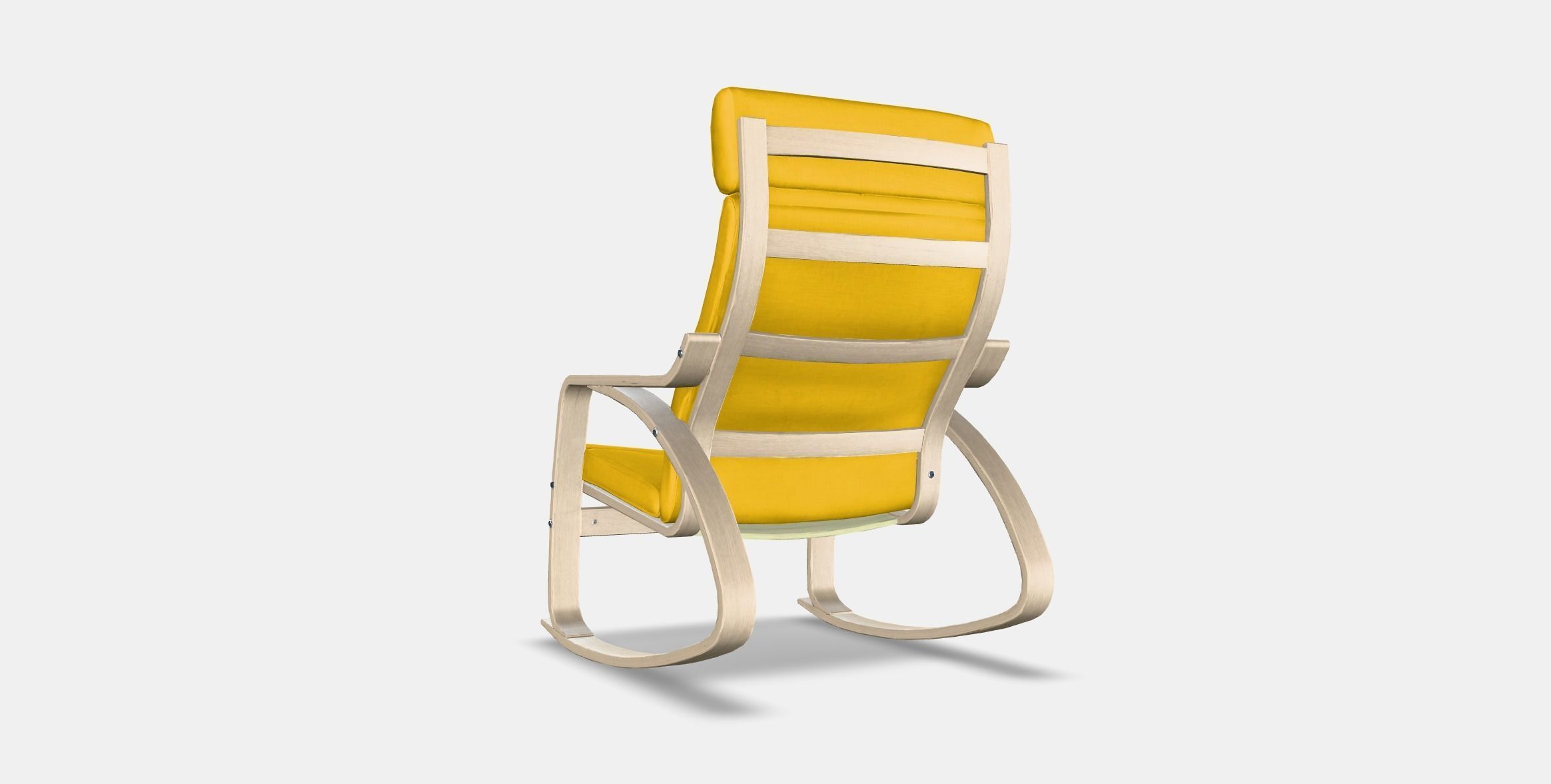POANG Rocking-chair Low-poly 3D model_16