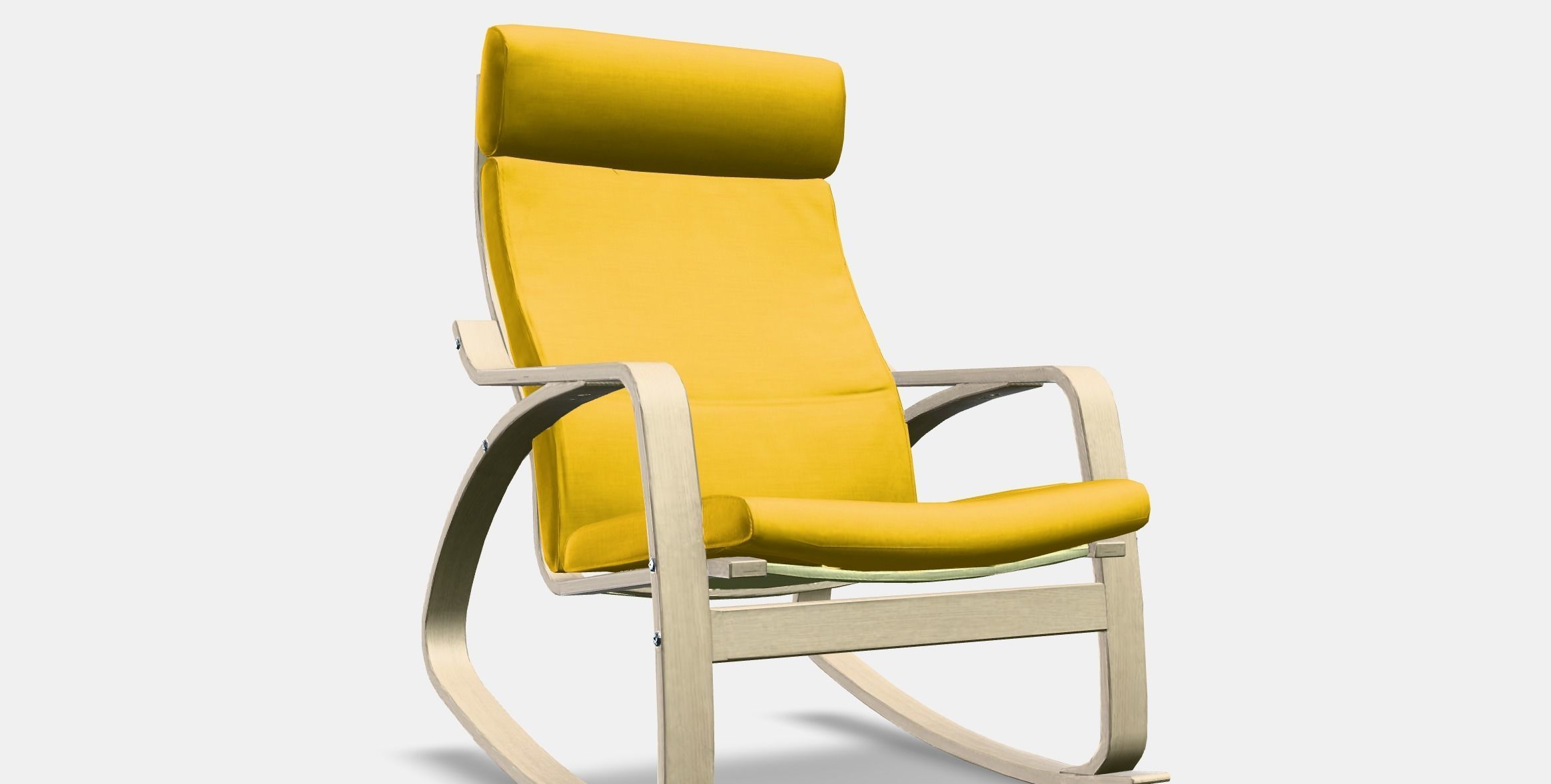 POANG Rocking-chair Low-poly 3D model_10