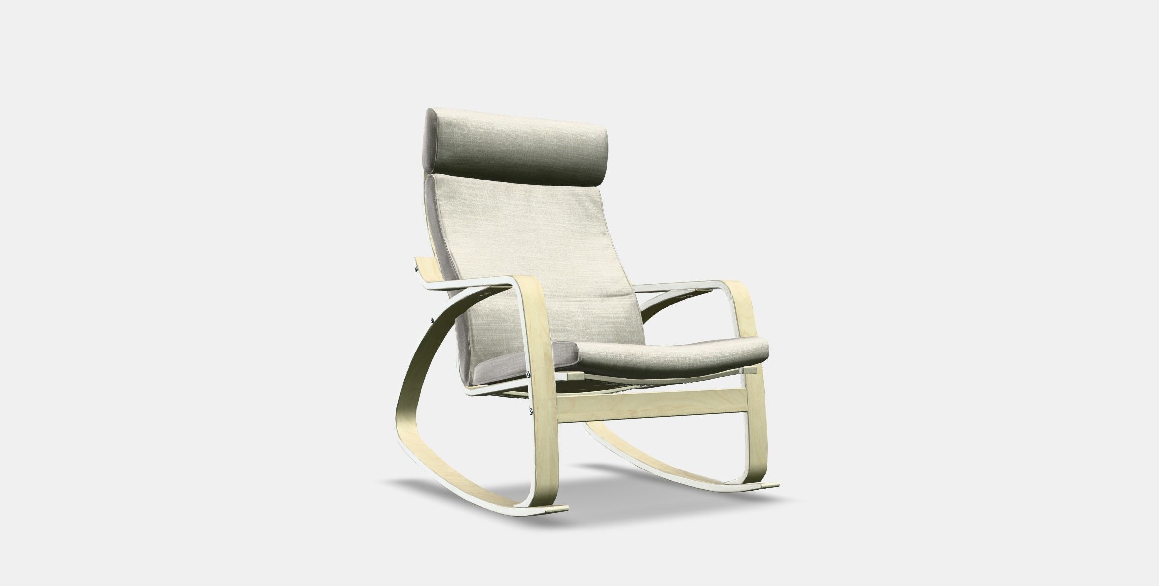 POANG Rocking-chair 3 Low-poly 3D model_6