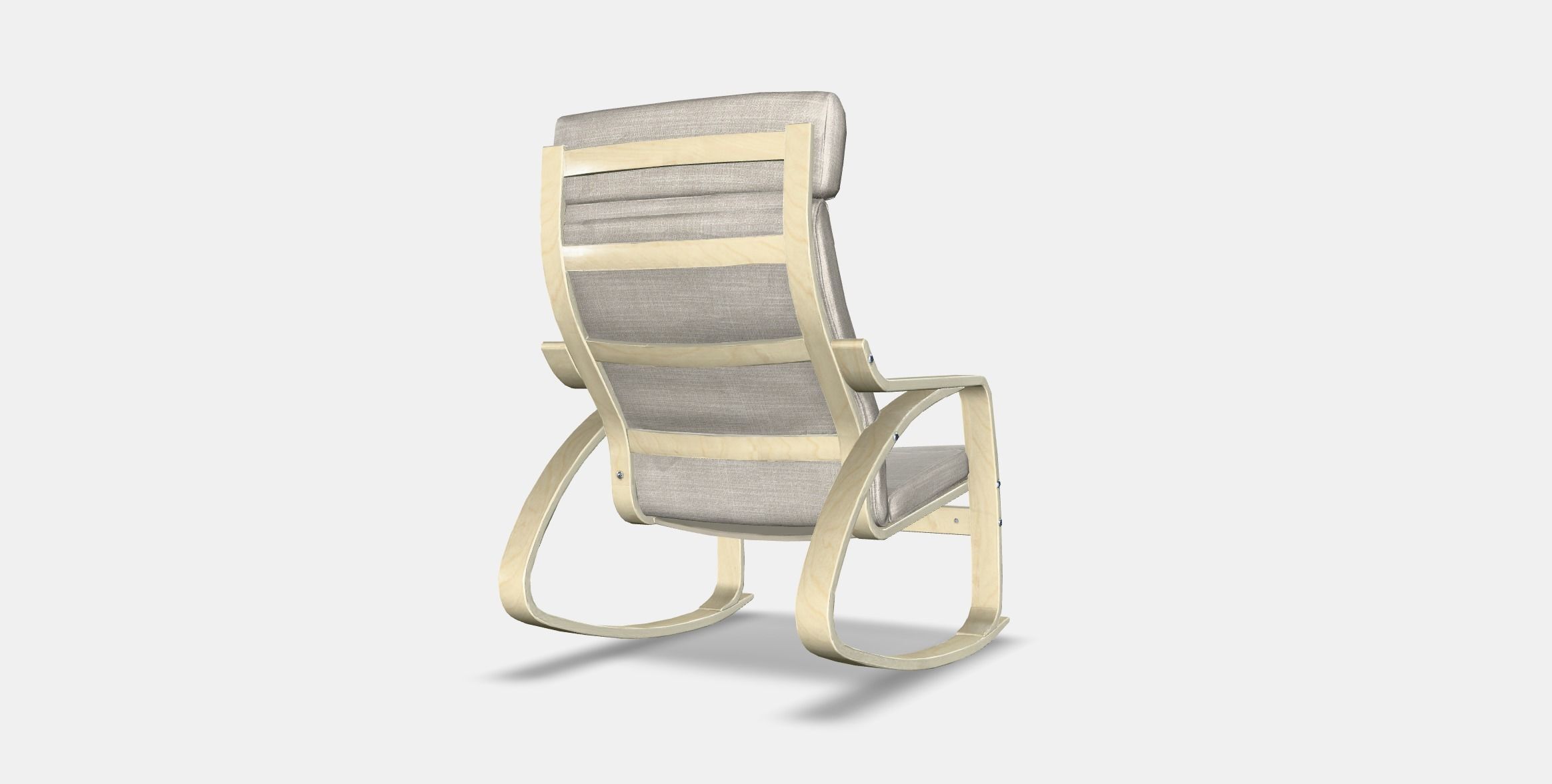 POANG Rocking-chair 3 Low-poly 3D model_4