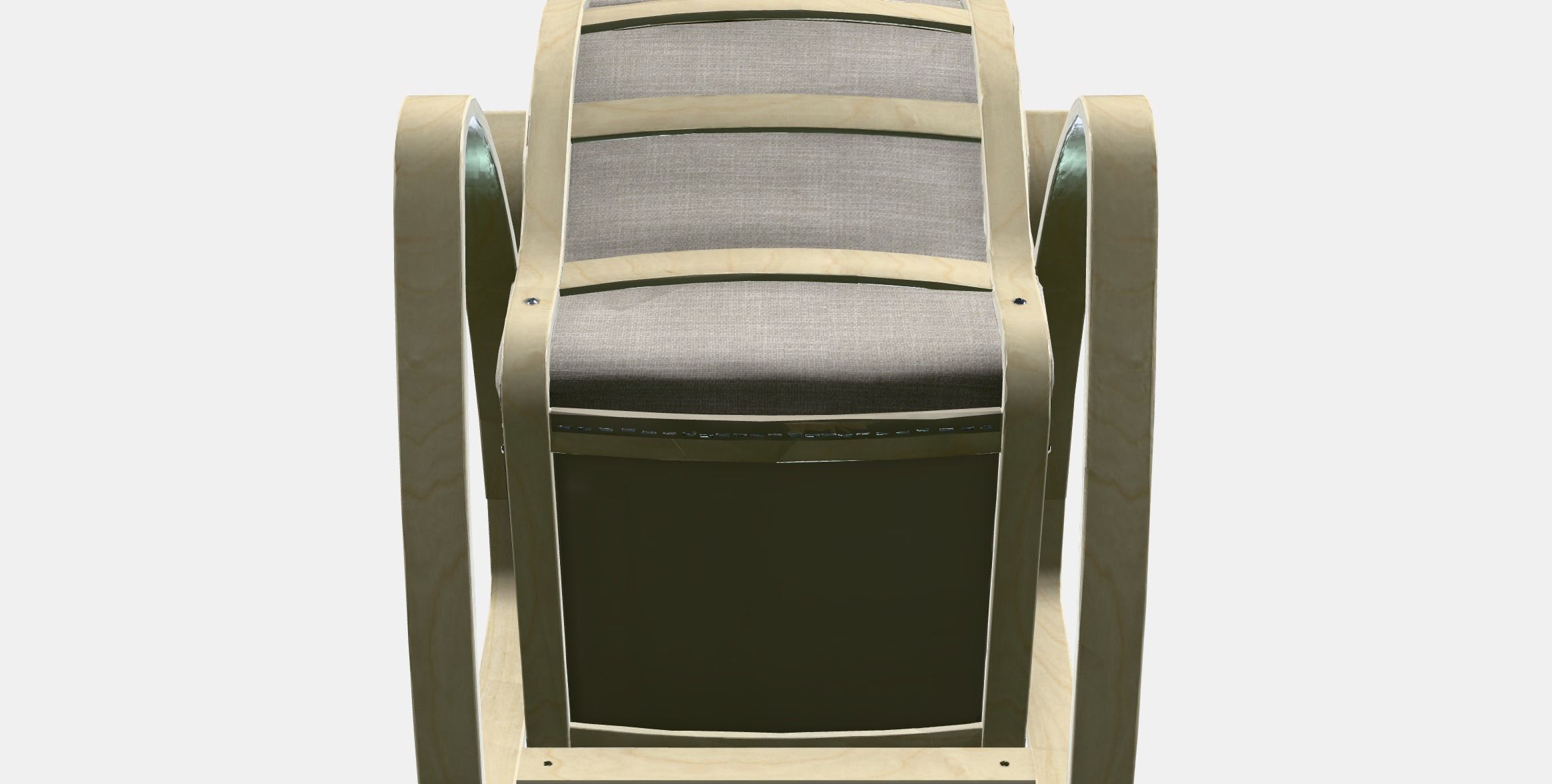 POANG Rocking-chair 3 Low-poly 3D model_8