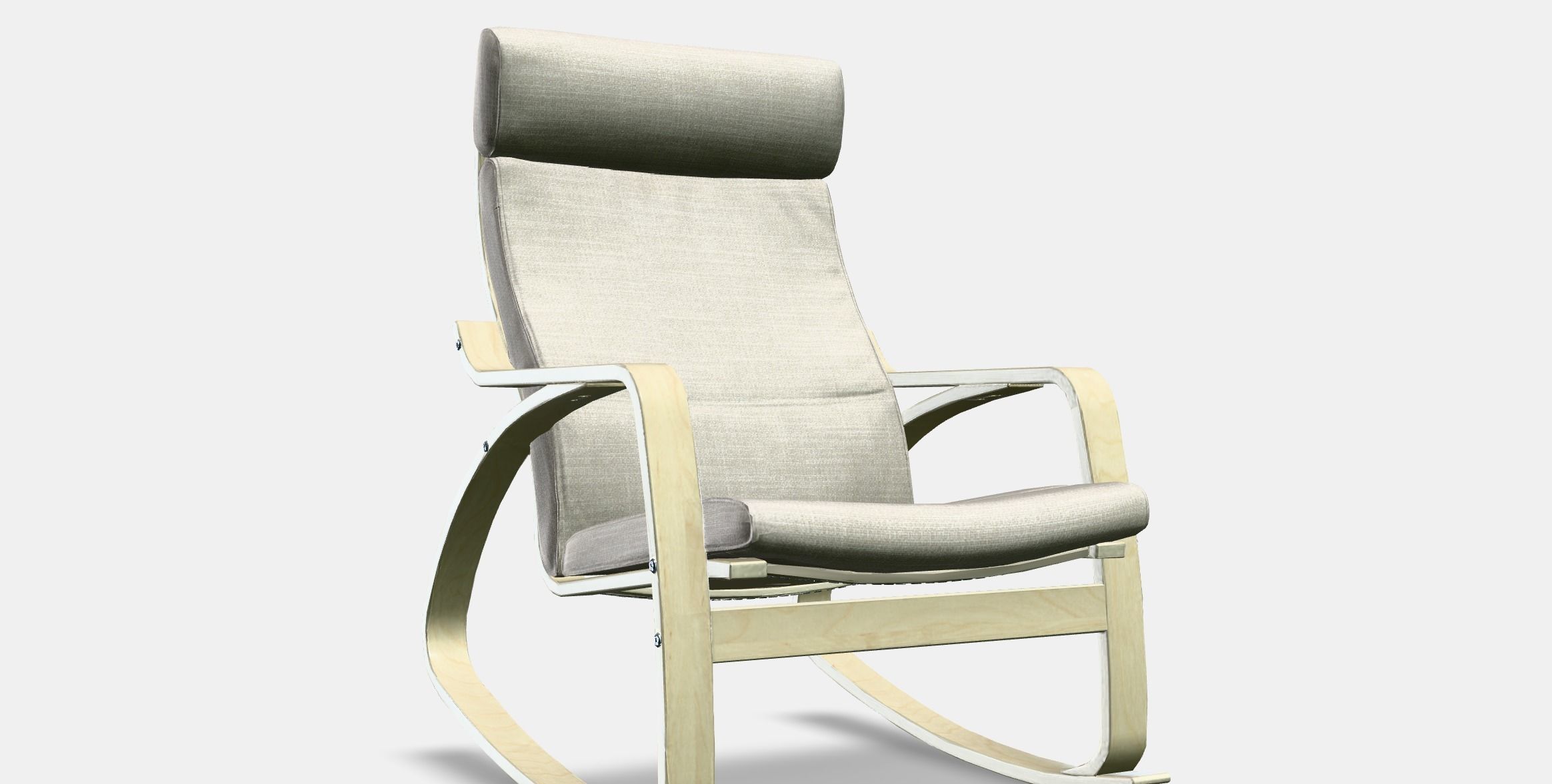 POANG Rocking-chair 3 Low-poly 3D model_9