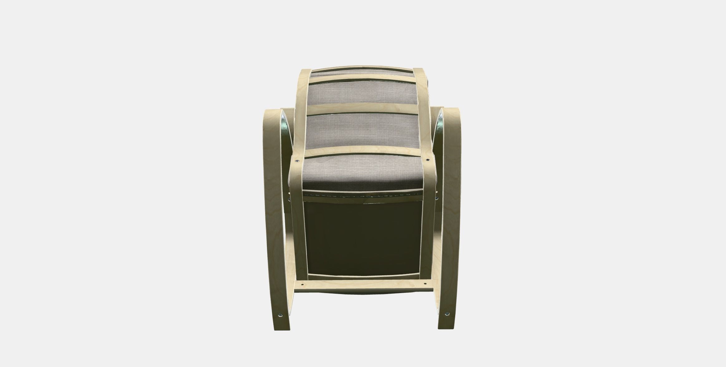 POANG Rocking-chair 3 Low-poly 3D model_7