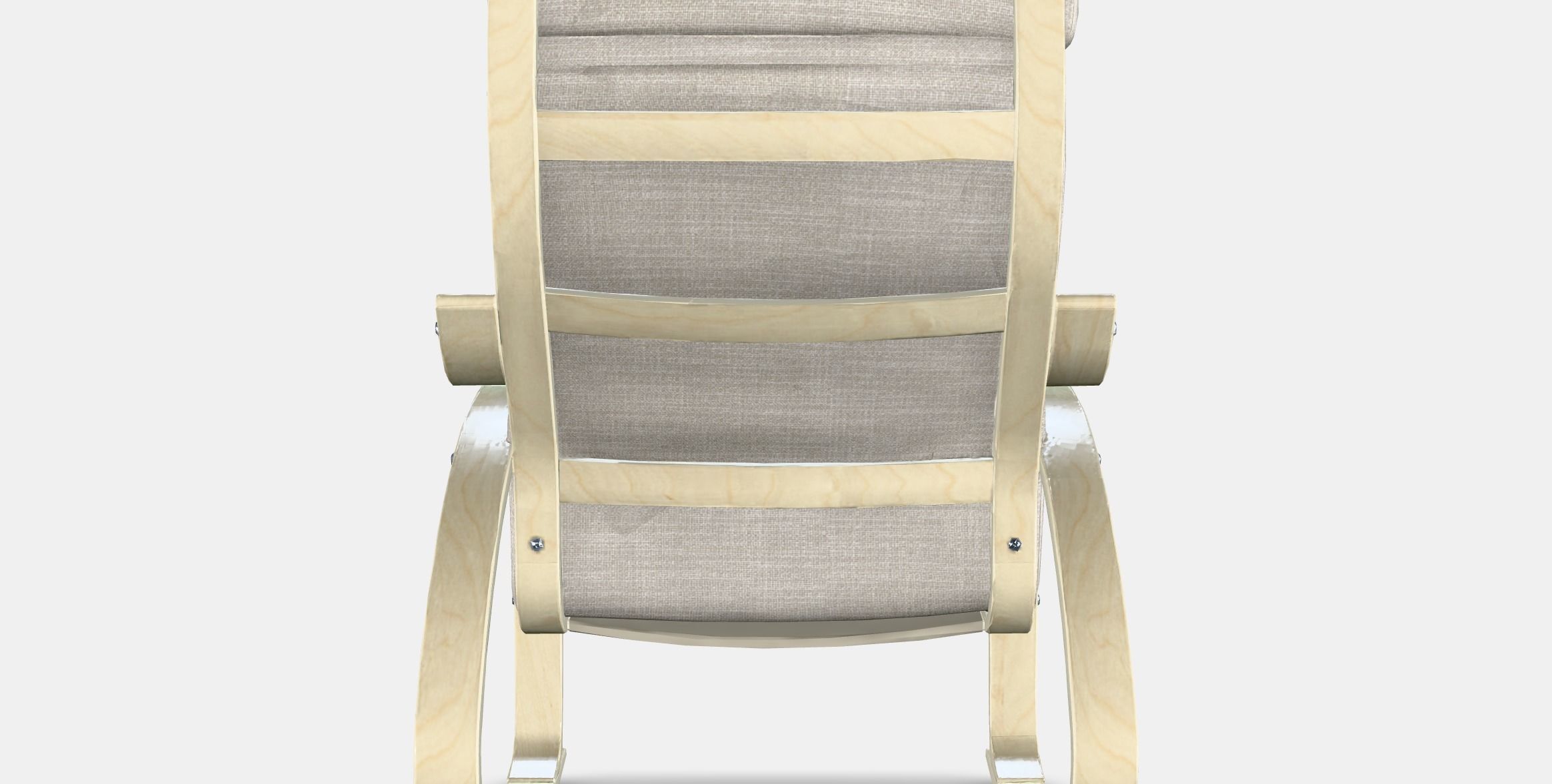 POANG Rocking-chair 3 Low-poly 3D model_14