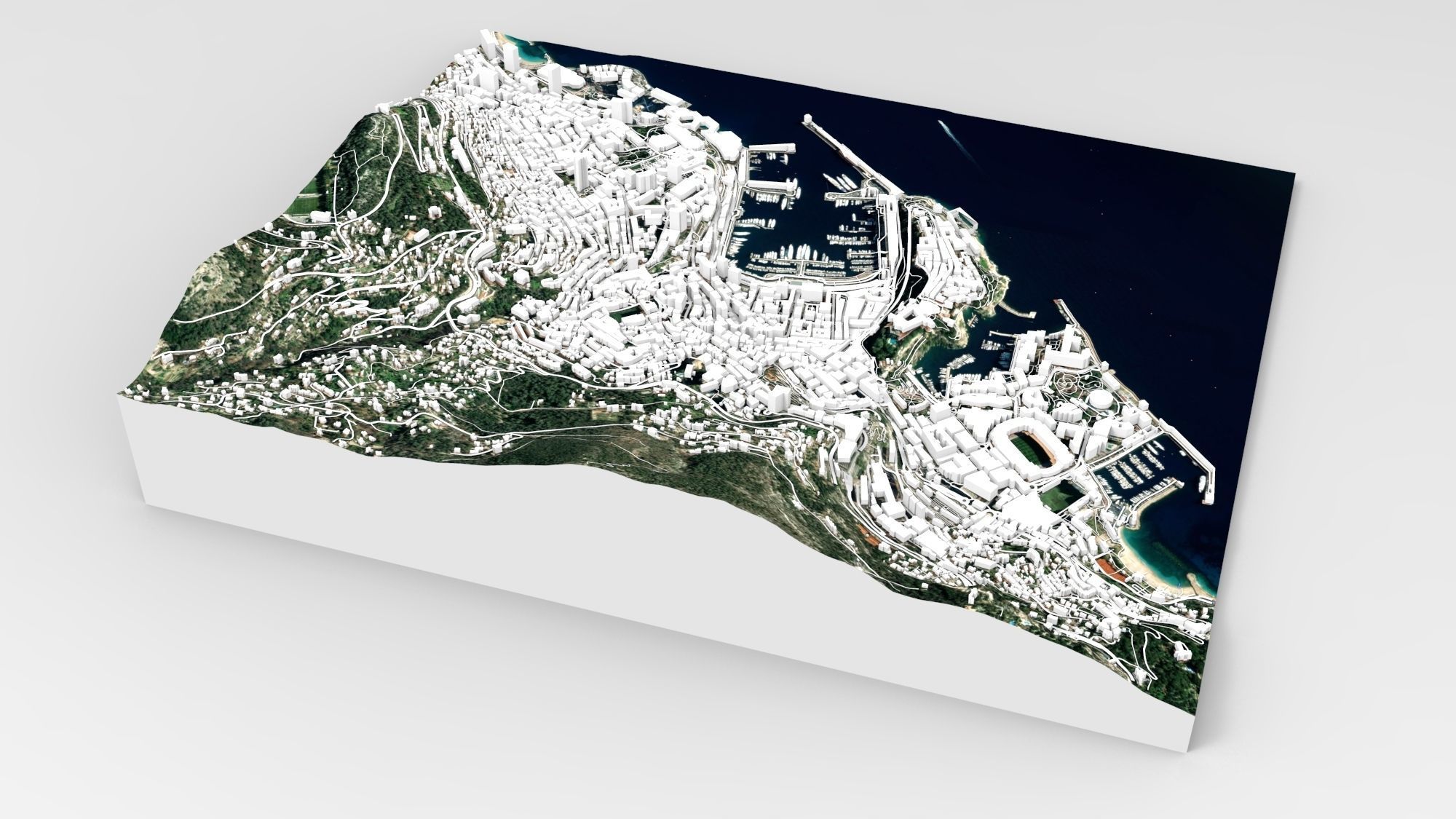 Cityscape Monaco France  3D model_6