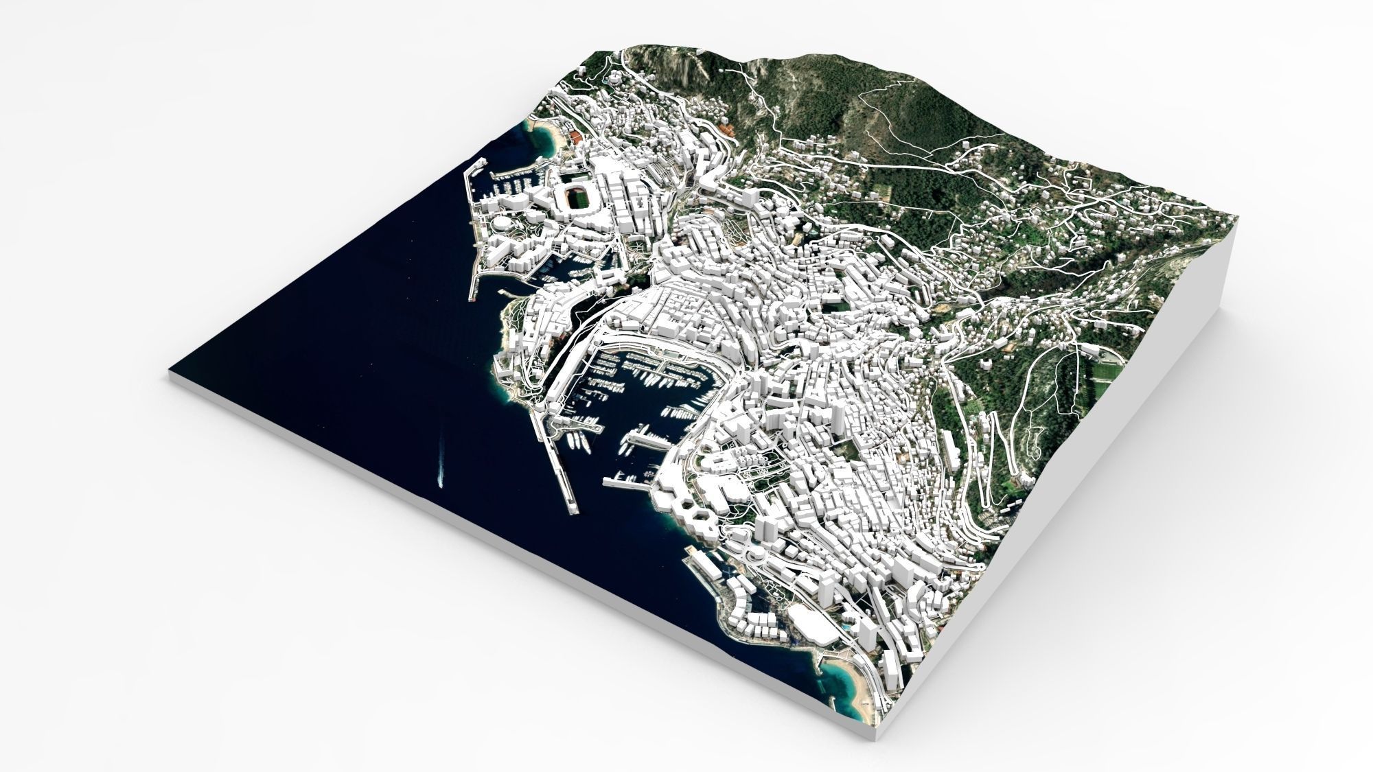 Cityscape Monaco France  3D model_10