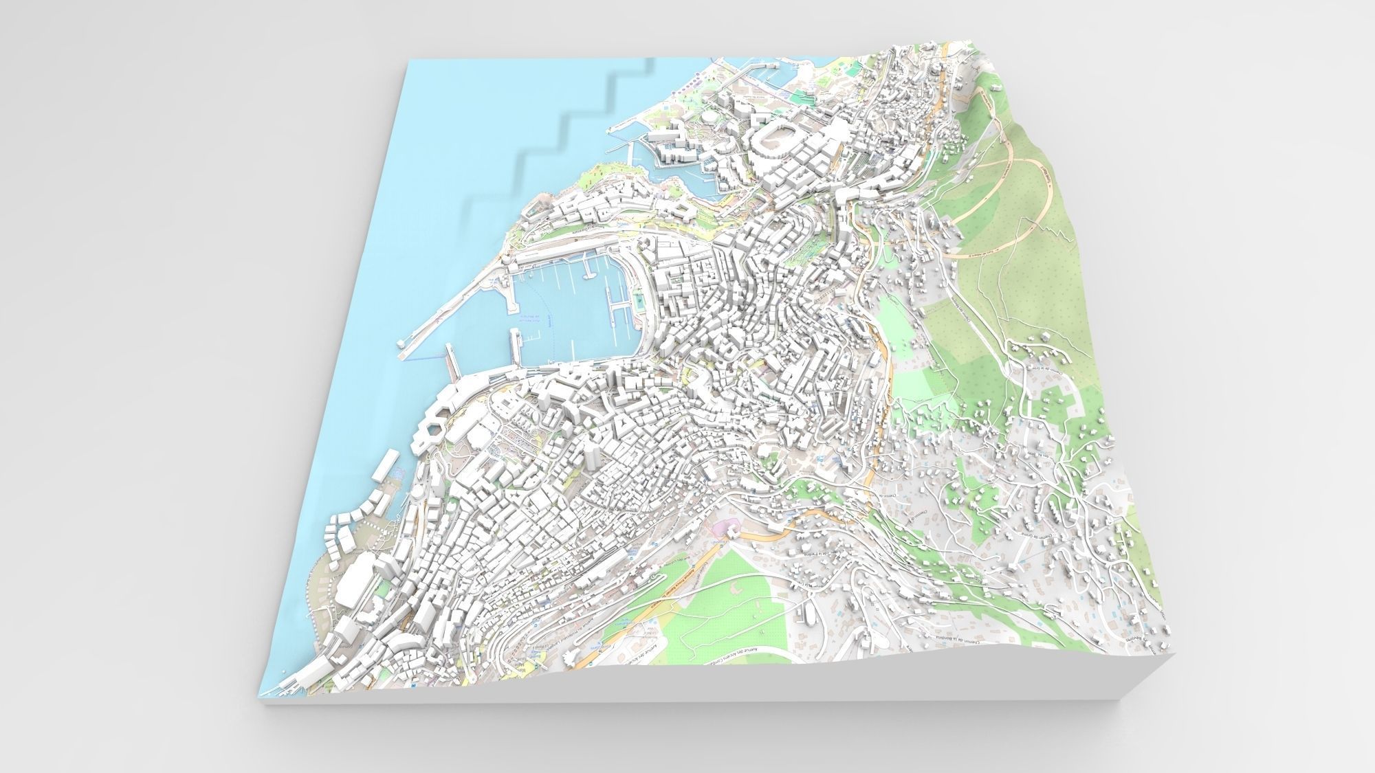 Cityscape Monaco France  3D model_5
