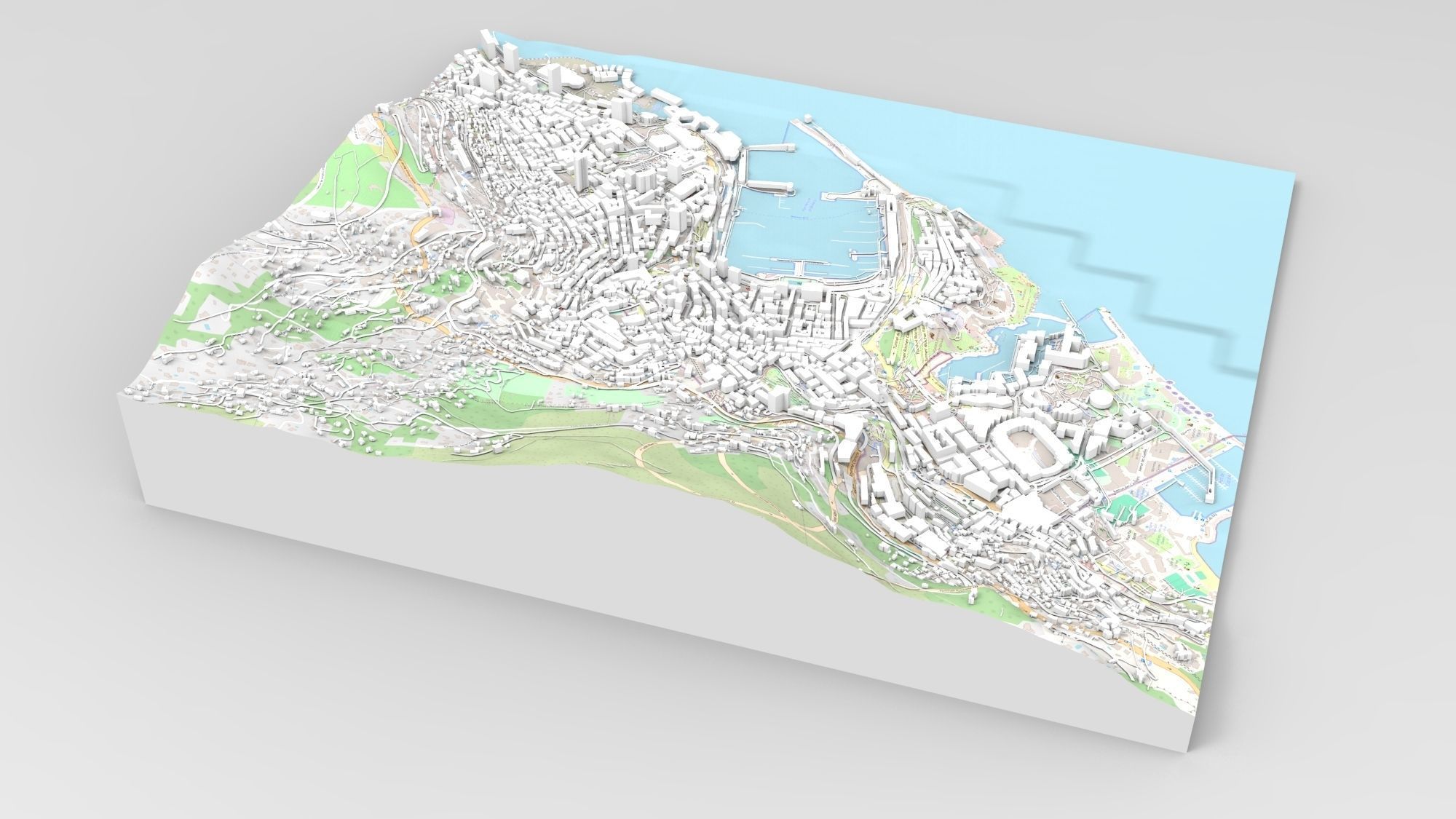 Cityscape Monaco France  3D model_7