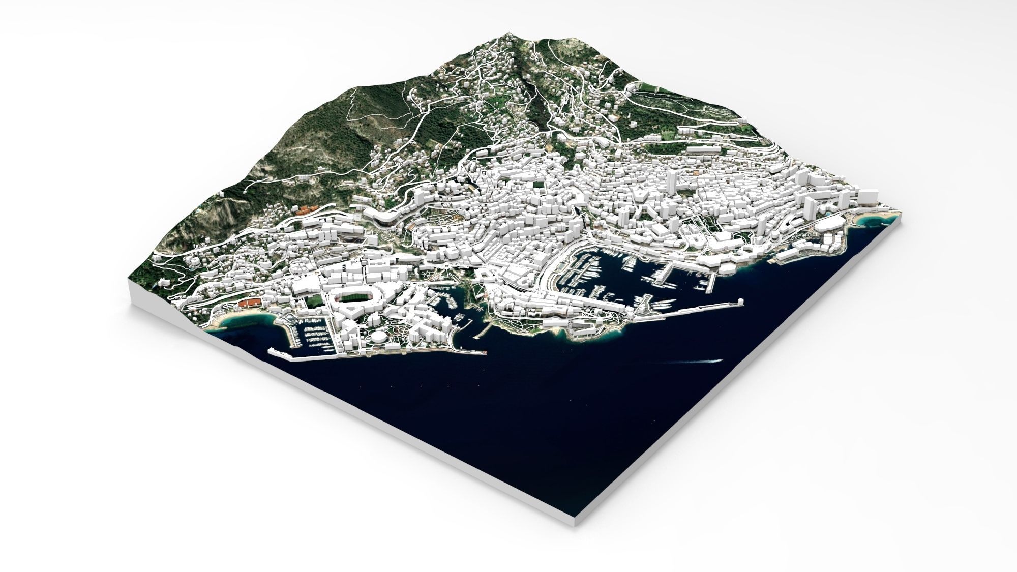 Cityscape Monaco France  3D model_8