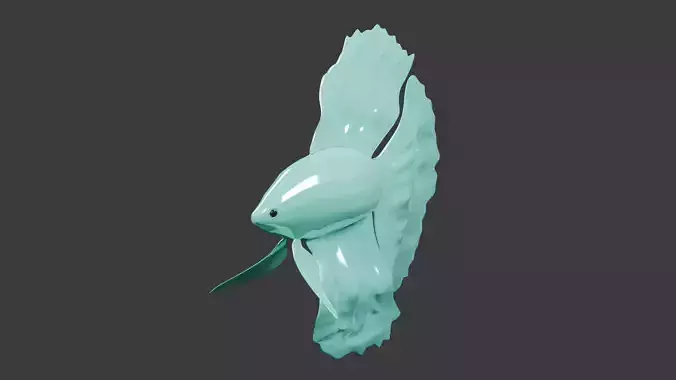 betta fish Low-poly 3D model