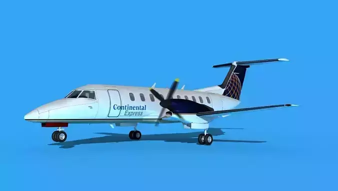 Embraer EMB120 Continental Airlines 3D model