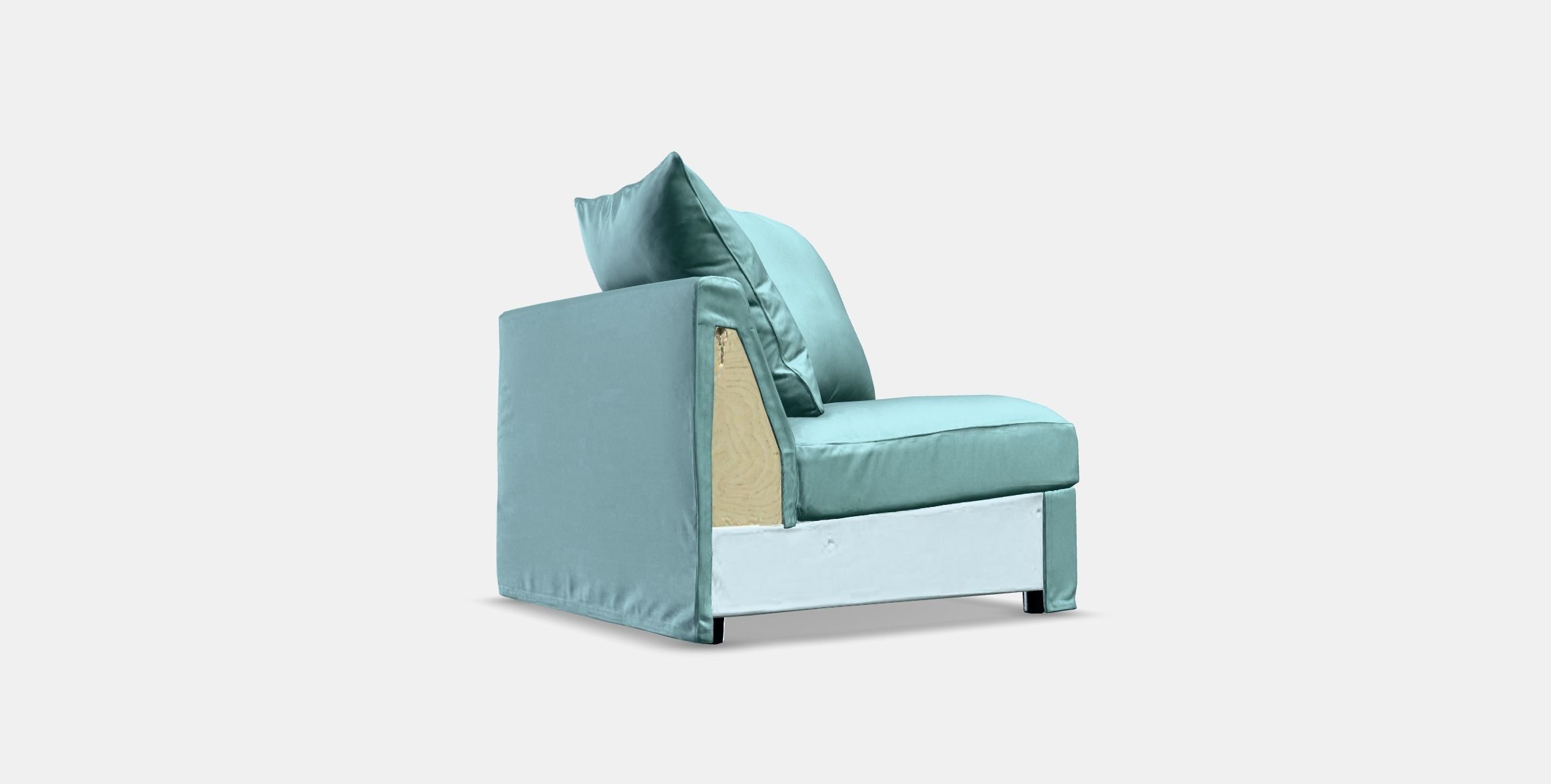 GRONLID Cover for corner section Low-poly 3D model_2