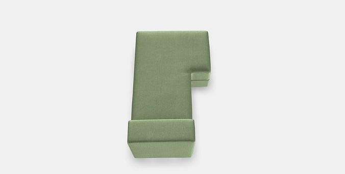 JATTEBO Cover chaise longue module left Low-poly 3D model