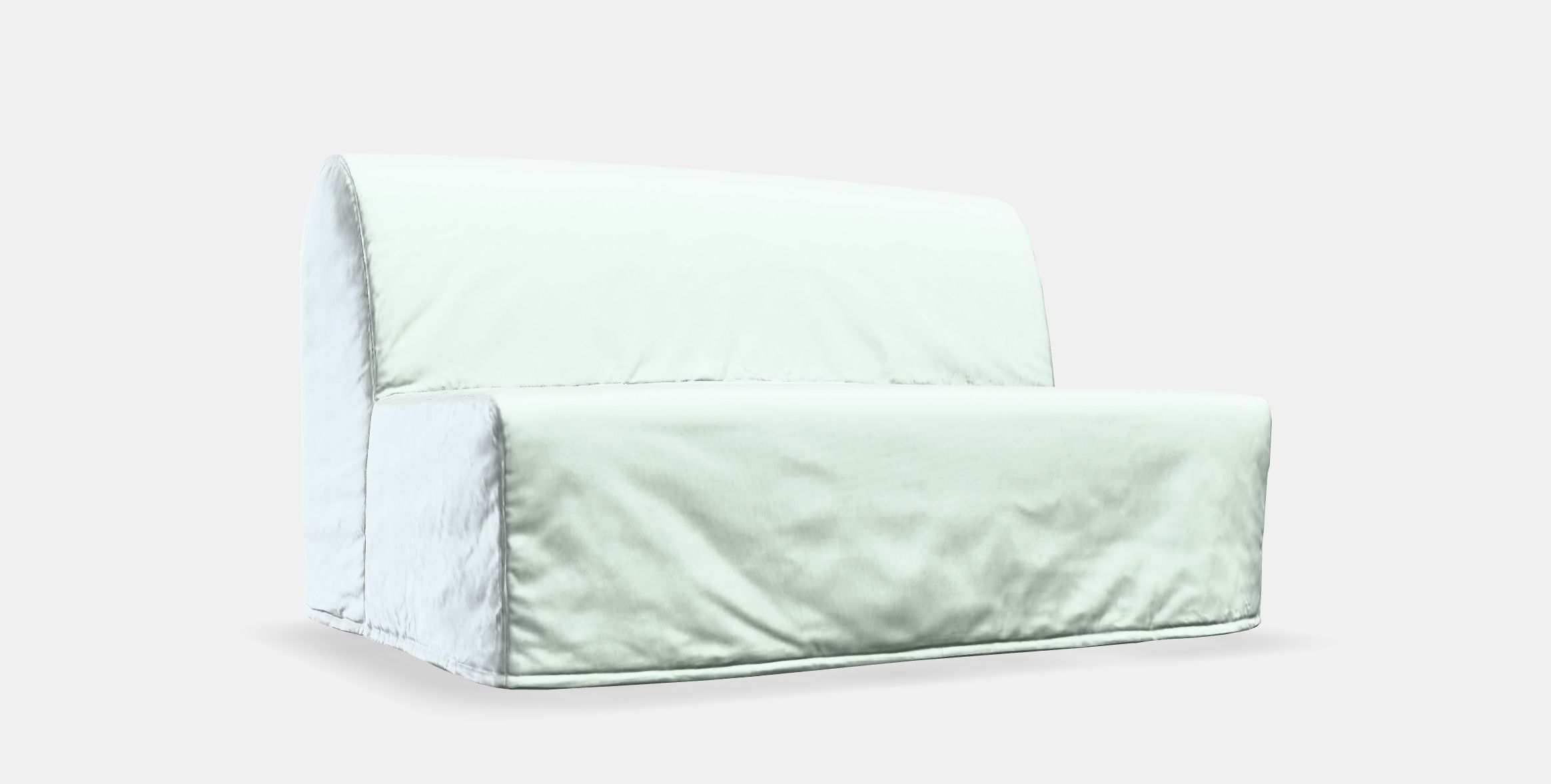 LYCKSELE Cover for 2-seat sofa-bed Low-poly 3D model_9