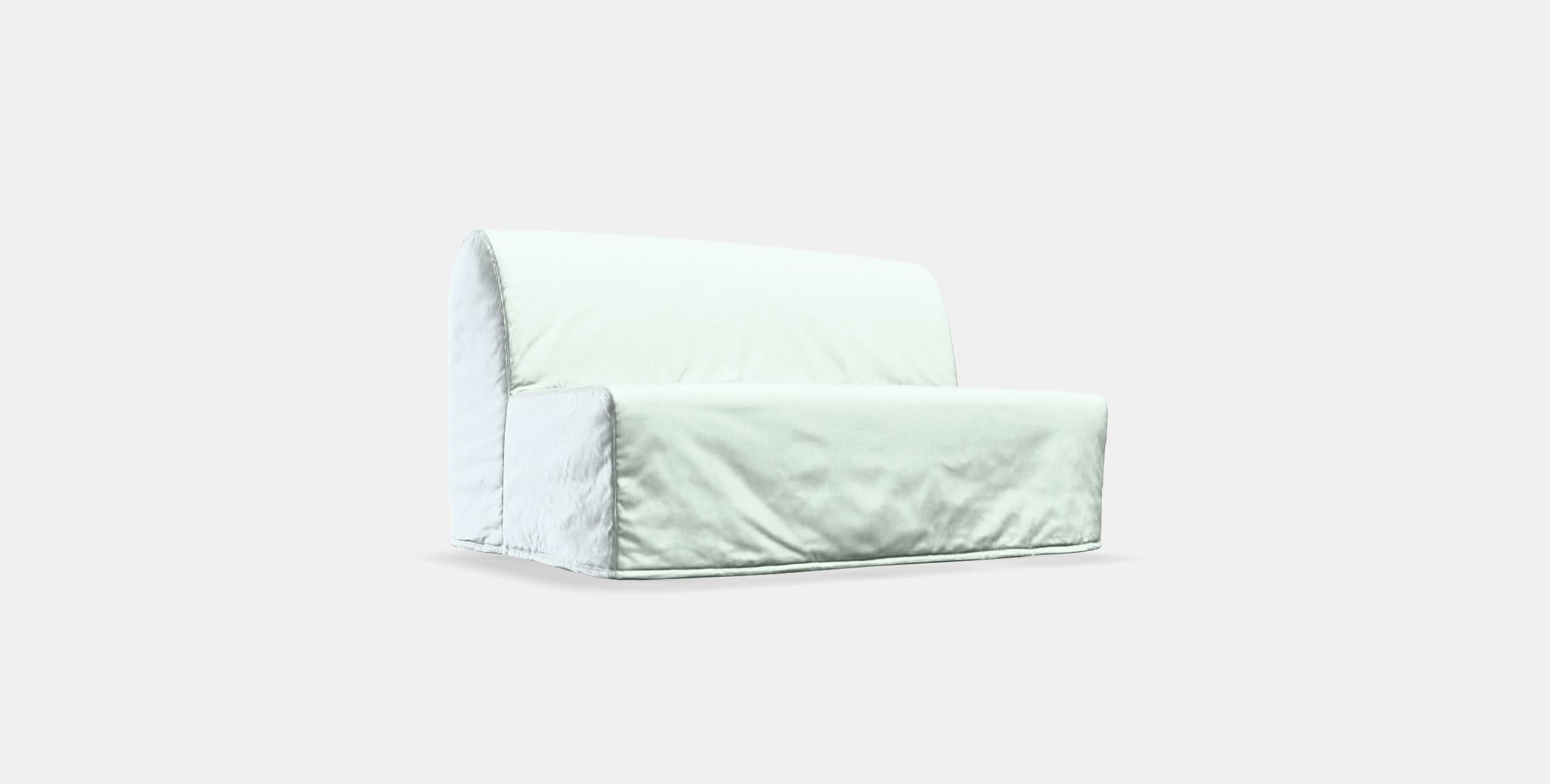 LYCKSELE Cover for 2-seat sofa-bed Low-poly 3D model_3