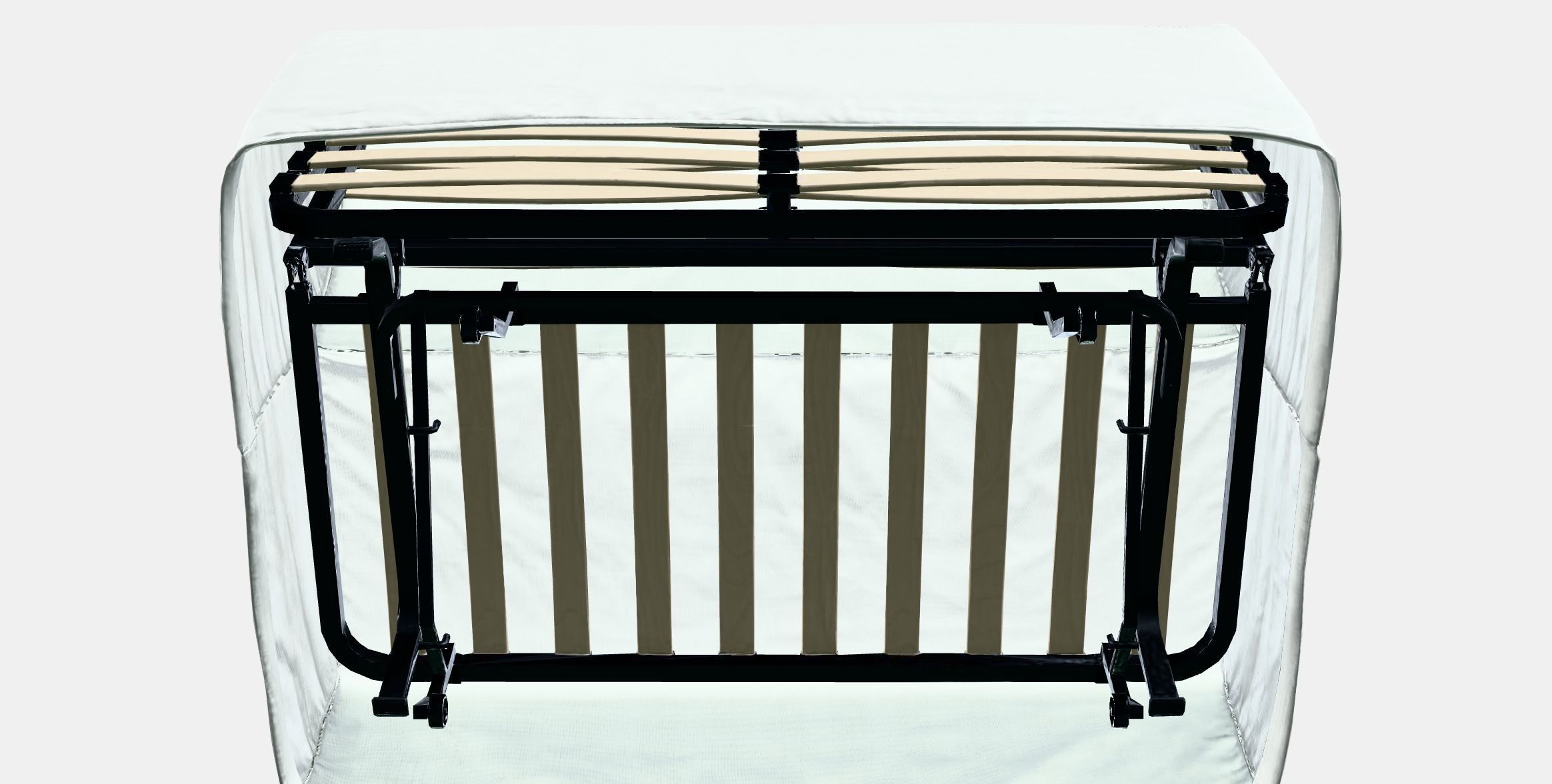 LYCKSELE Cover for 2-seat sofa-bed Low-poly 3D model_8