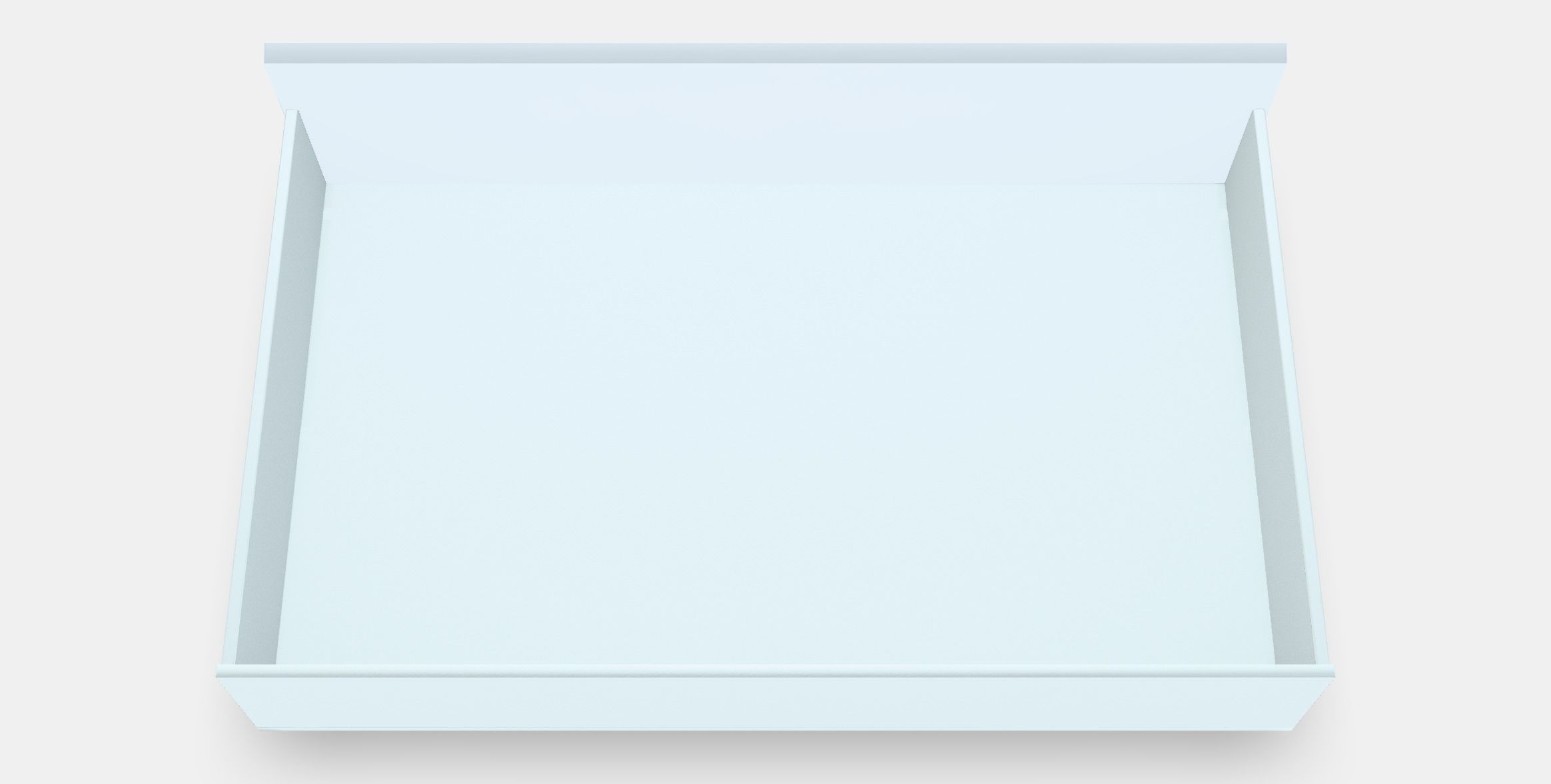 MALM Bed storage box for high bed frame Low-poly 3D model_7